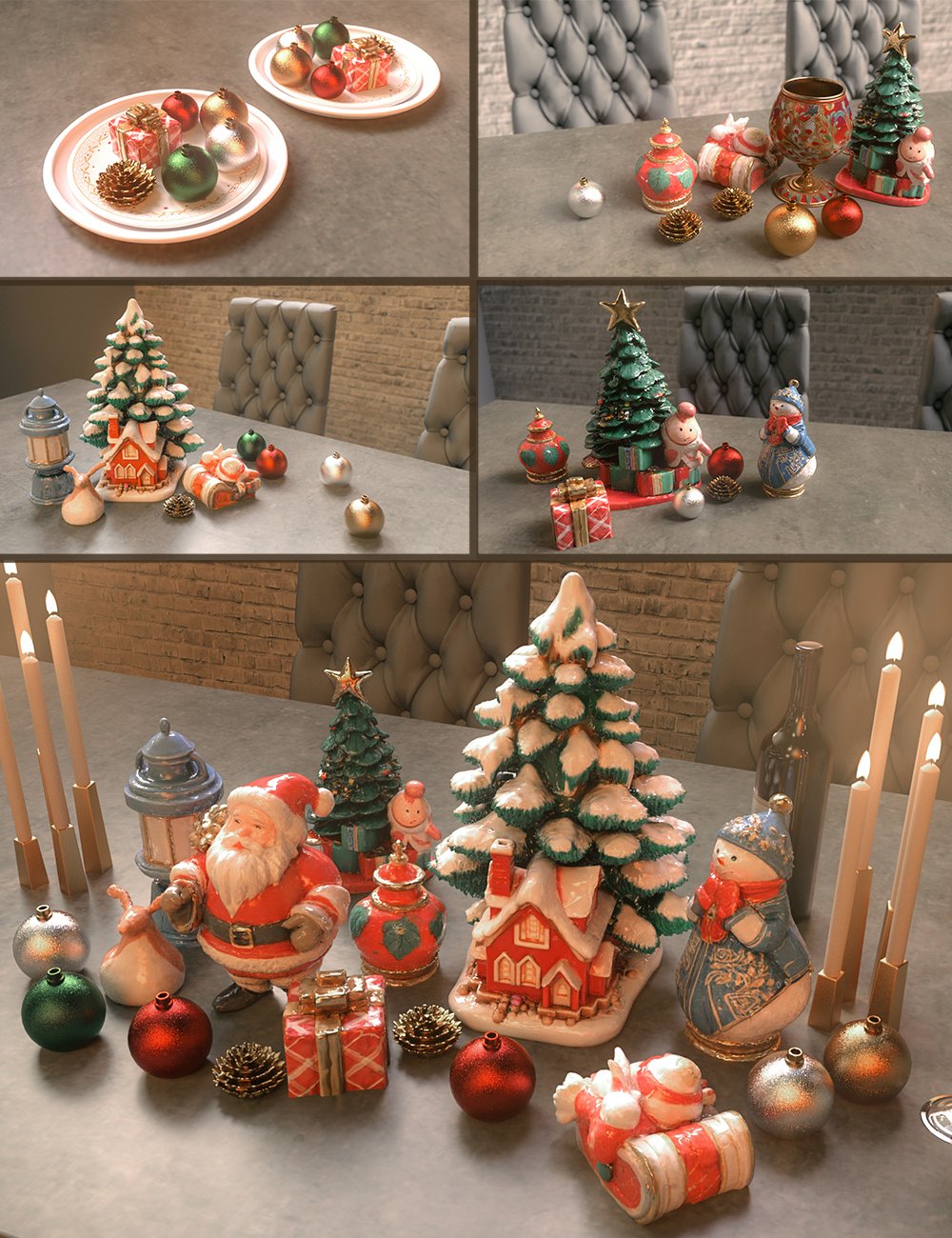 Polish Christmas Festival Props by: Polish, 3D Models by Daz 3D