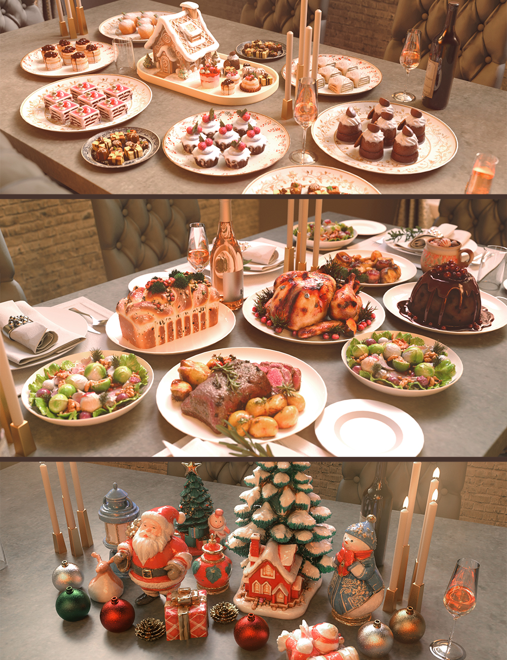 Polish Christmas Feast Bundle by: Polish, 3D Models by Daz 3D
