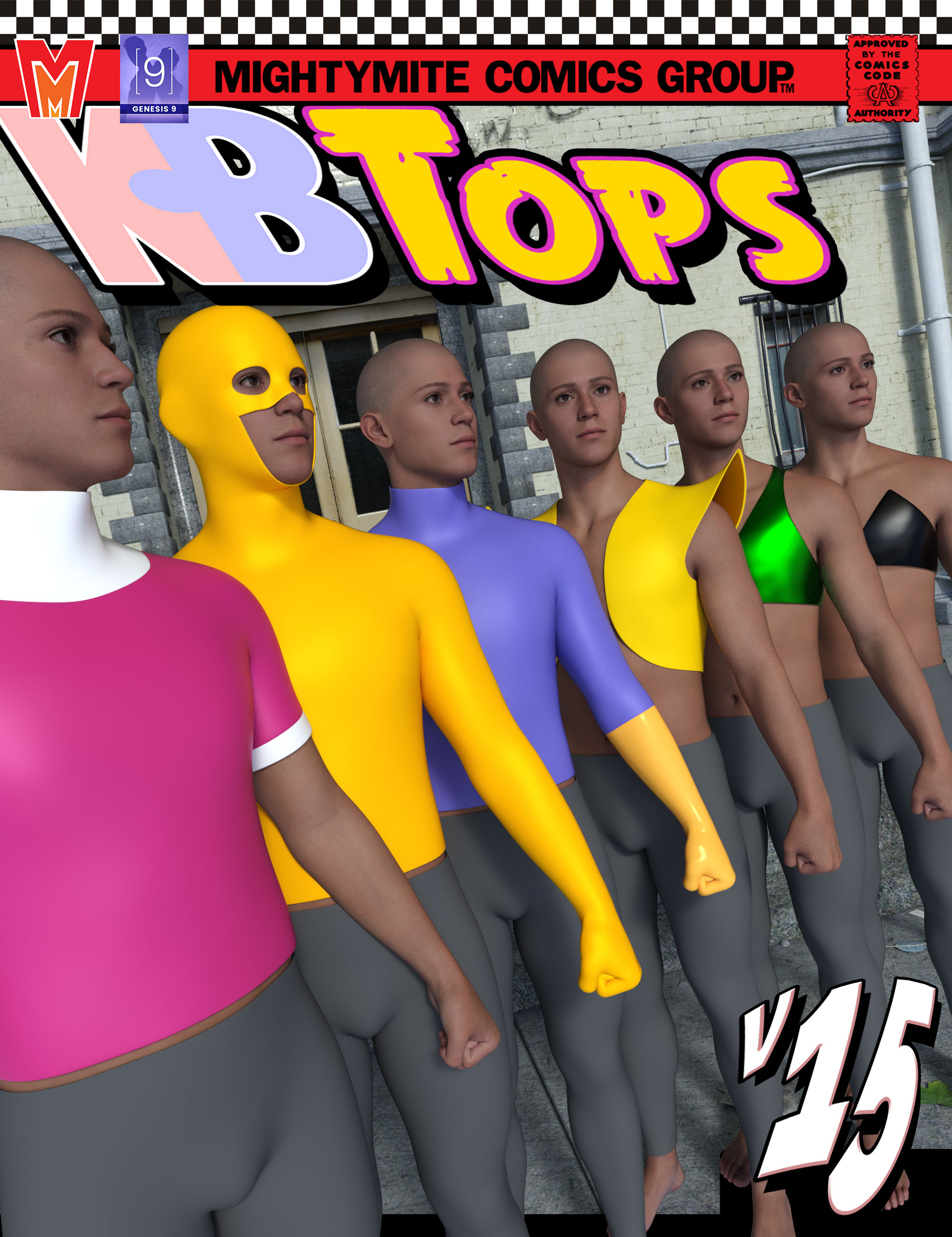Tops v015 MMKBGenesis 9 by: MightyMite, 3D Models by Daz 3D