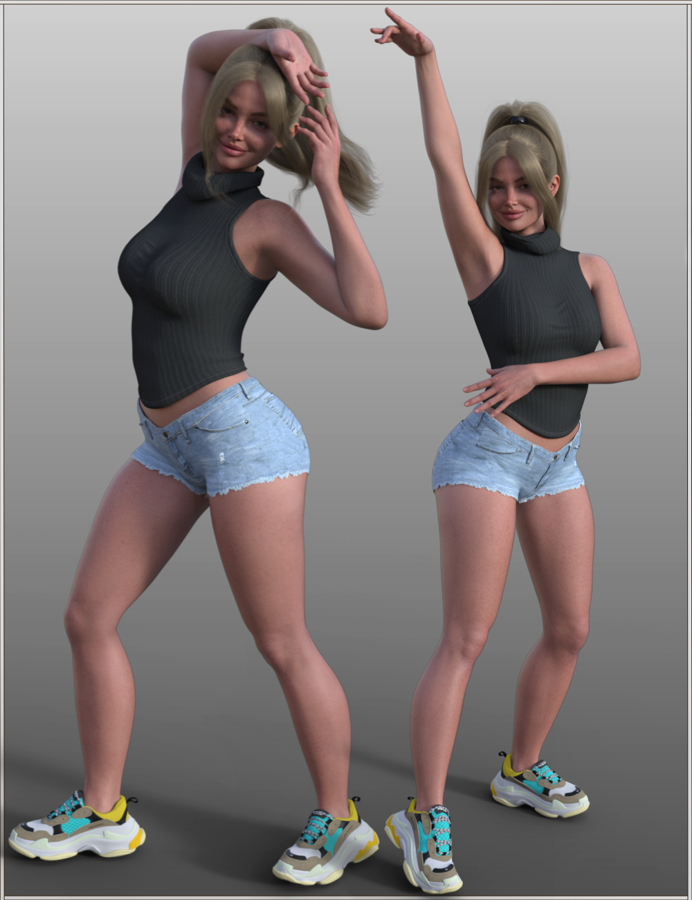 FG Freestyle Dance Poses by: IronmanFugazi1968, 3D Models by Daz 3D