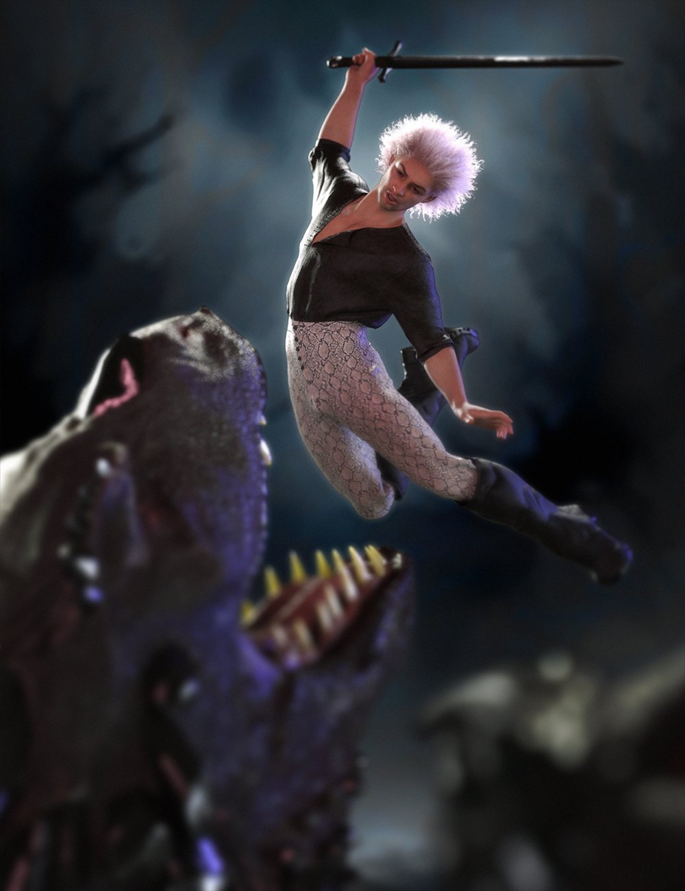 The Surge Ascendant Character Bundle by: Chrryt, 3D Models by Daz 3D