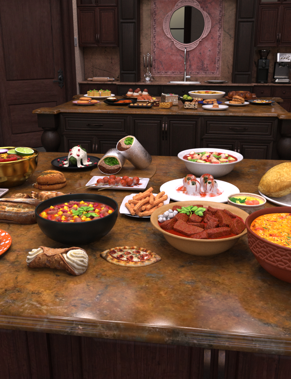 FG Culinary Traditions by: IronmanFugazi1968, 3D Models by Daz 3D