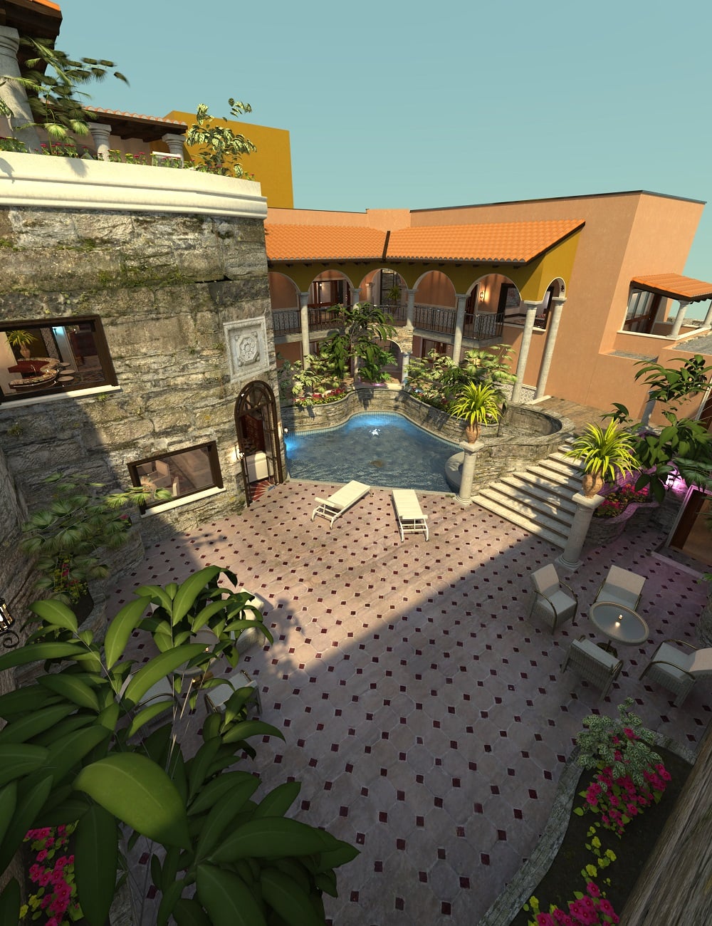 PW Boutique Villa by: PW Productions, 3D Models by Daz 3D