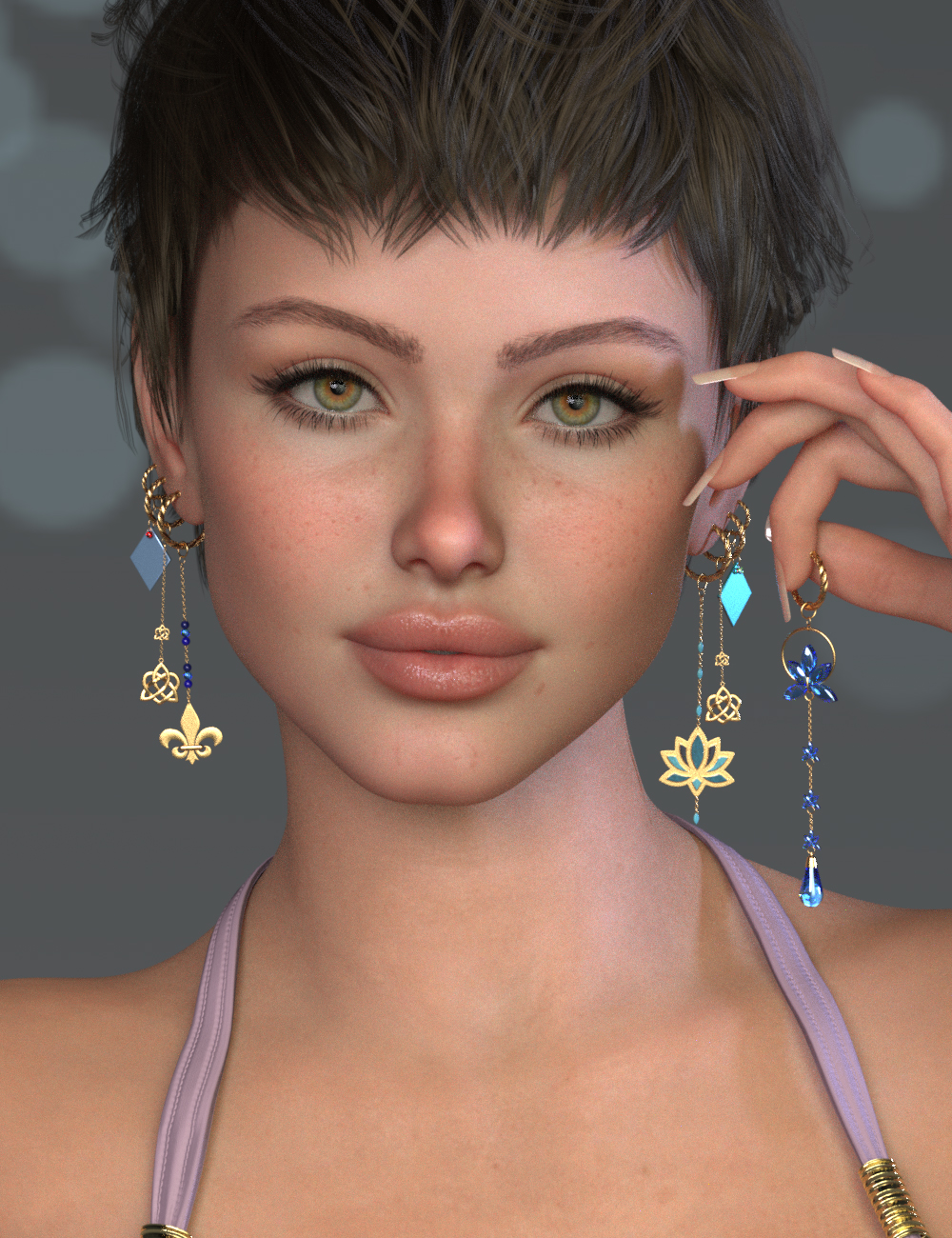 Cocktail Hour: Cherry Charmers Jewelry Set 2 for Genesis 9 by: SWAM, 3D Models by Daz 3D