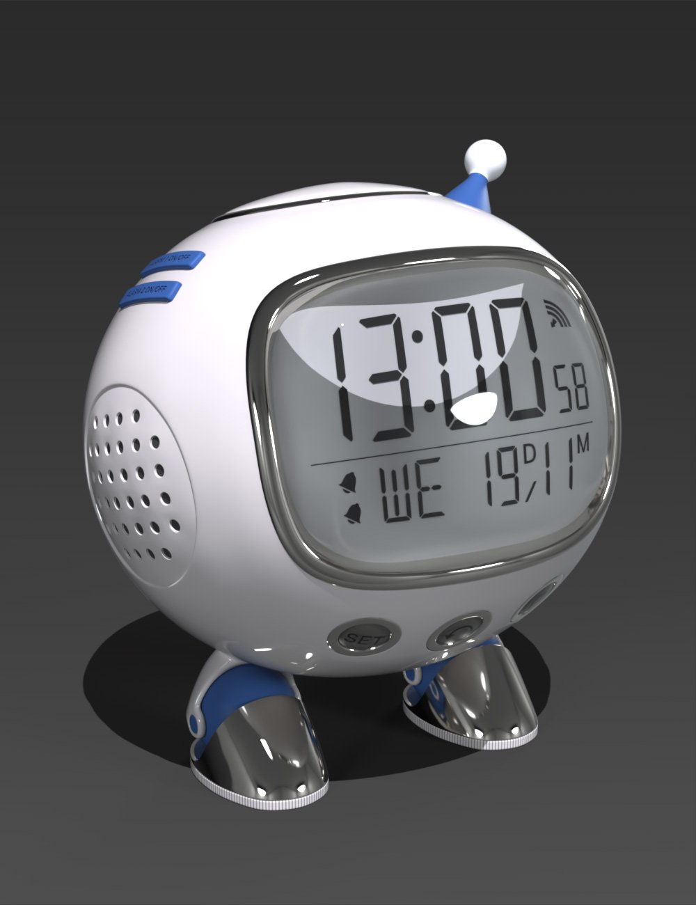 PreT Digital Alarm by: elleque, 3D Models by Daz 3D
