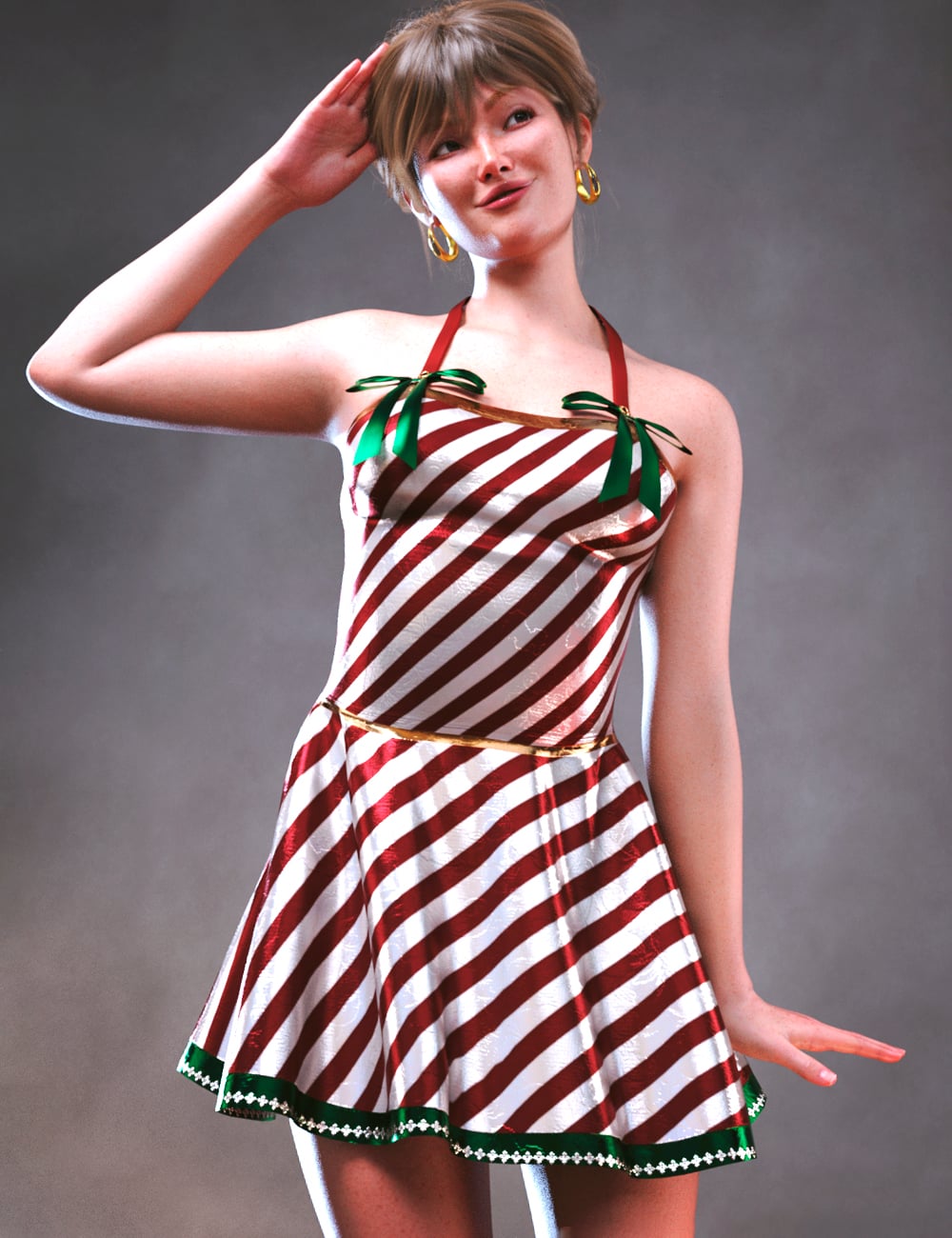 dForce LA Carol Dress for Genesis 9 Female by: Laia, 3D Models by Daz 3D