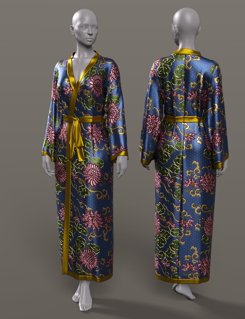 InStyle - dForce Sunrise Robe Texture Add-On | Daz 3D