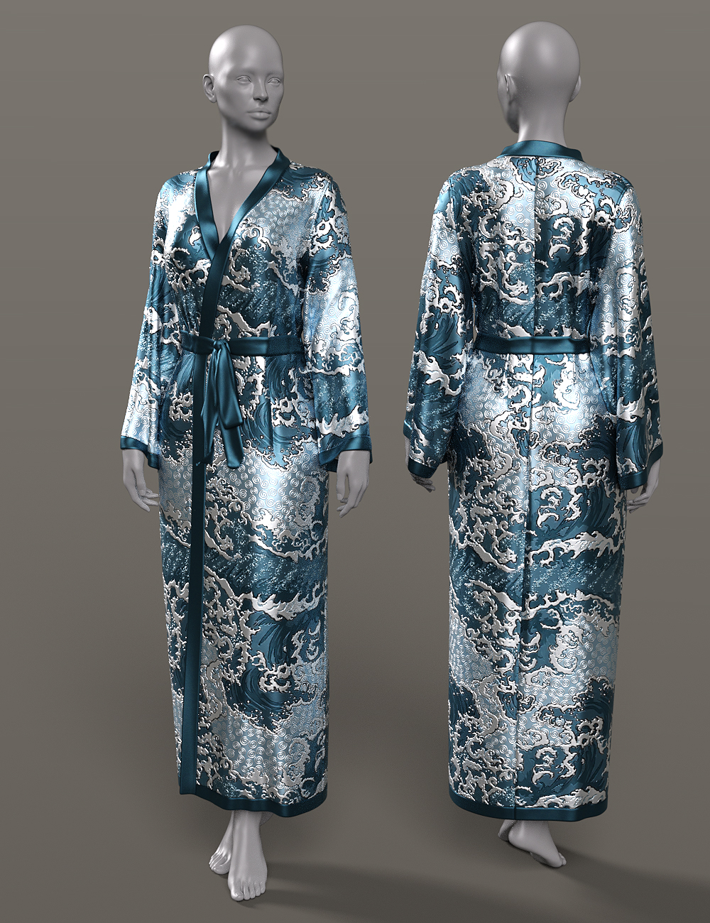 InStyle - dForce Sunrise Robe Texture Add-On | Daz 3D