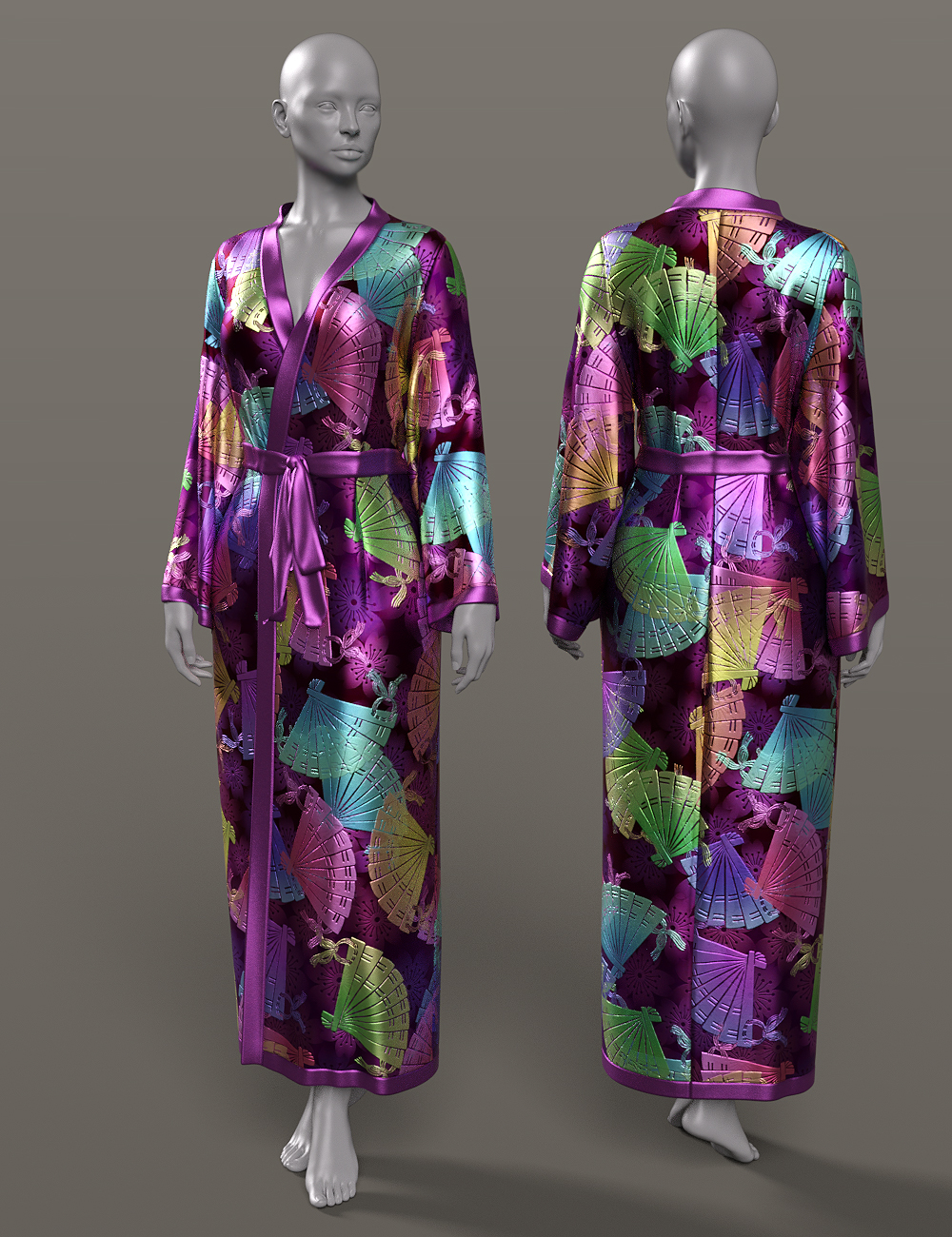 InStyle - dForce Sunrise Robe Texture Add-On | Daz 3D