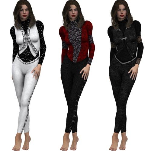 Second Skin Pants & Tops Textures for V3/SP