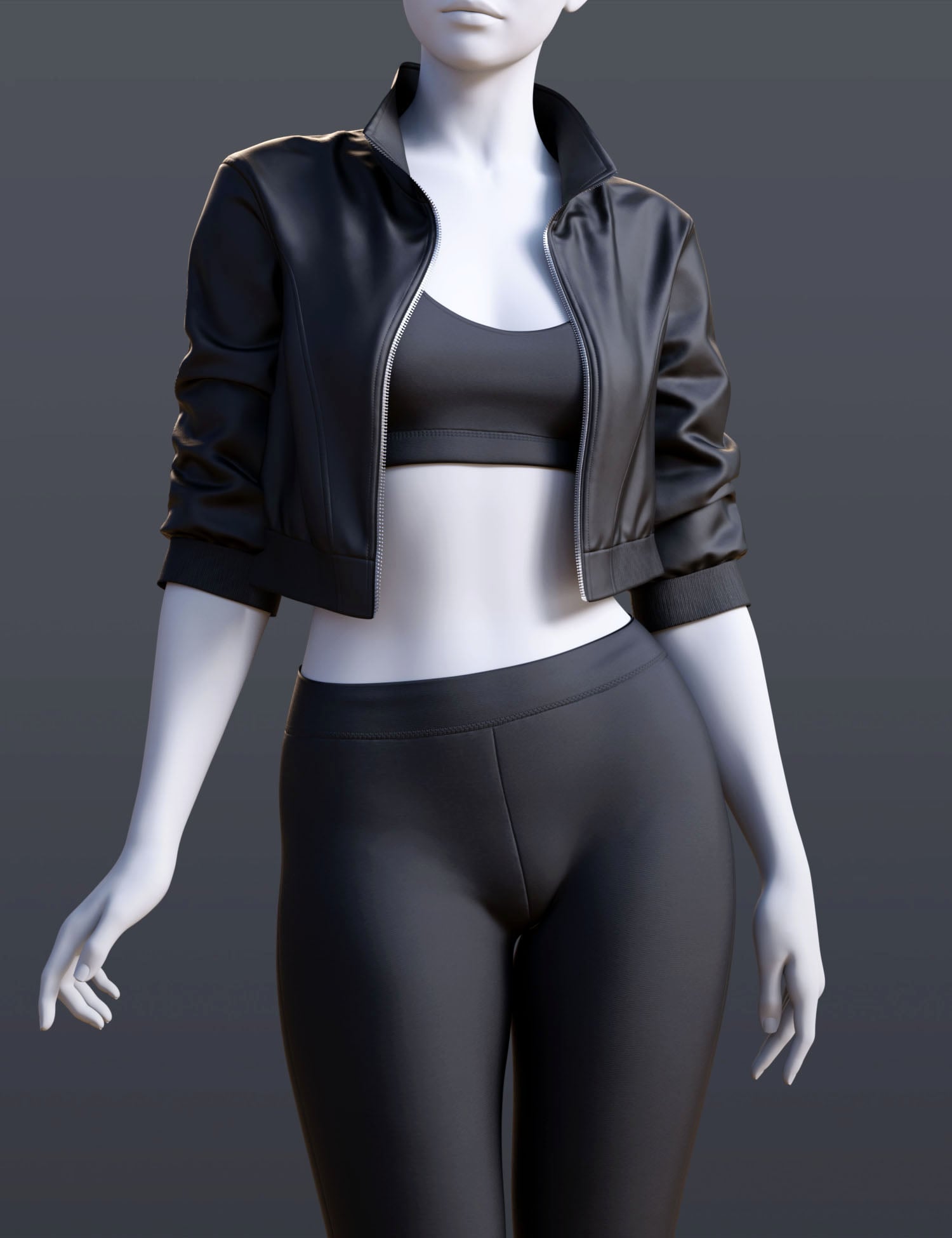 dForce BS Sport Casual Outfit for Genesis 9 by: BirthStone, 3D Models by Daz 3D