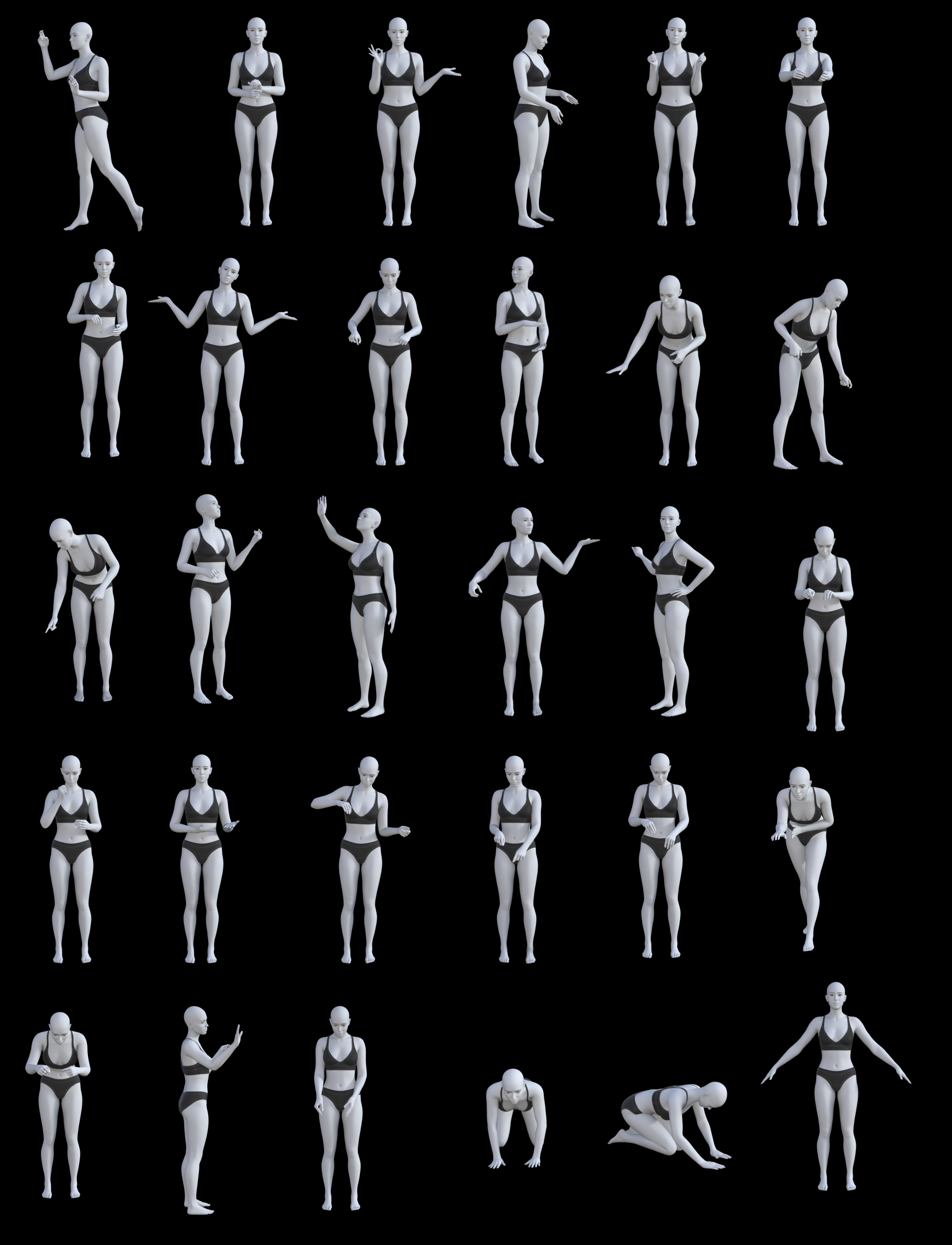 Clean Poses FG Cooking and Cleaning Poses | Daz 3D