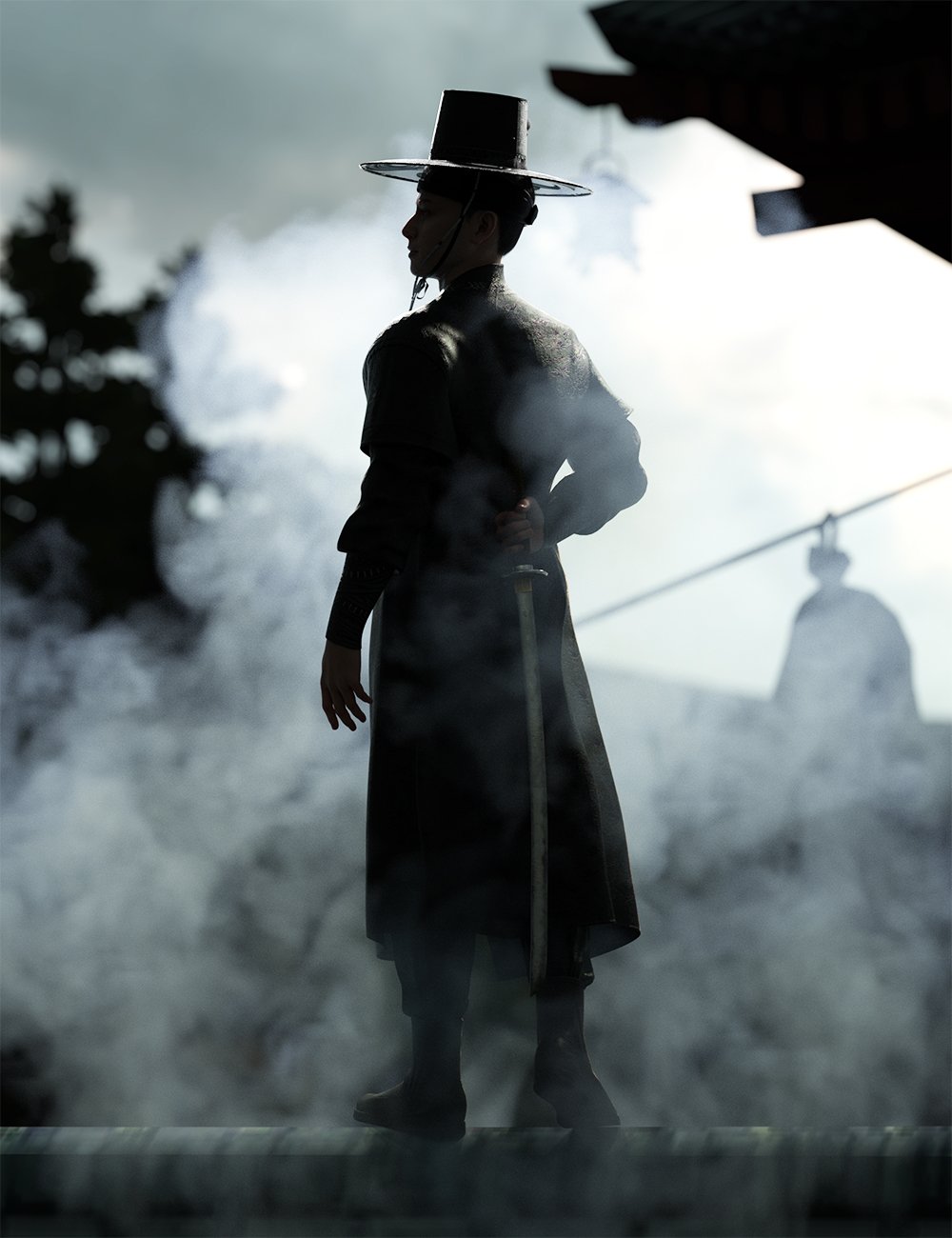 Shadow Warrior Poses for Genesis 9 by: Ensary, 3D Models by Daz 3D