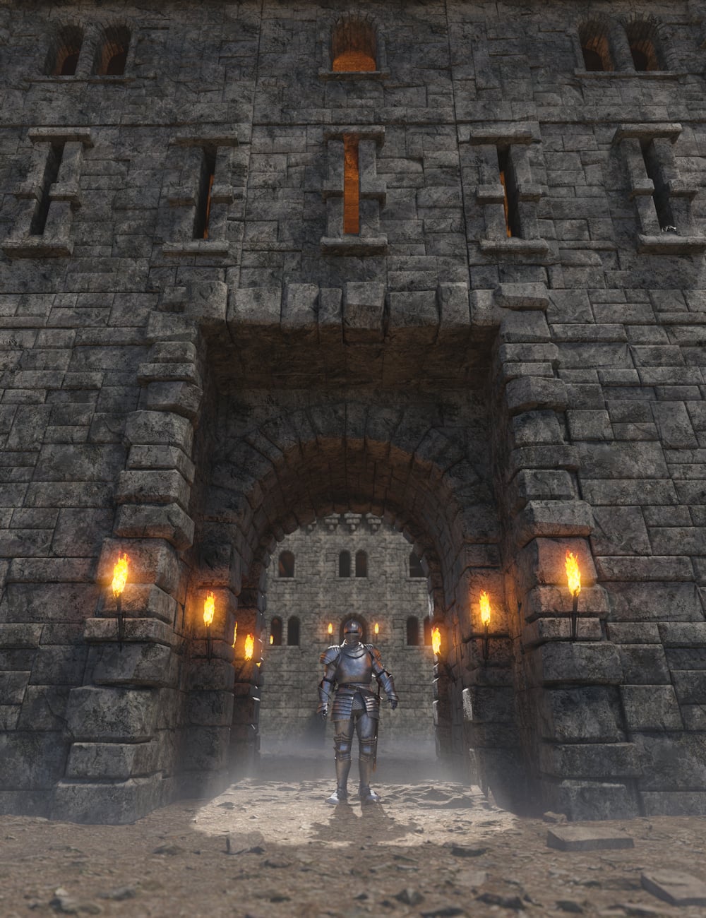 Medieval Fortifications 2 by: Merlin Studios, 3D Models by Daz 3D