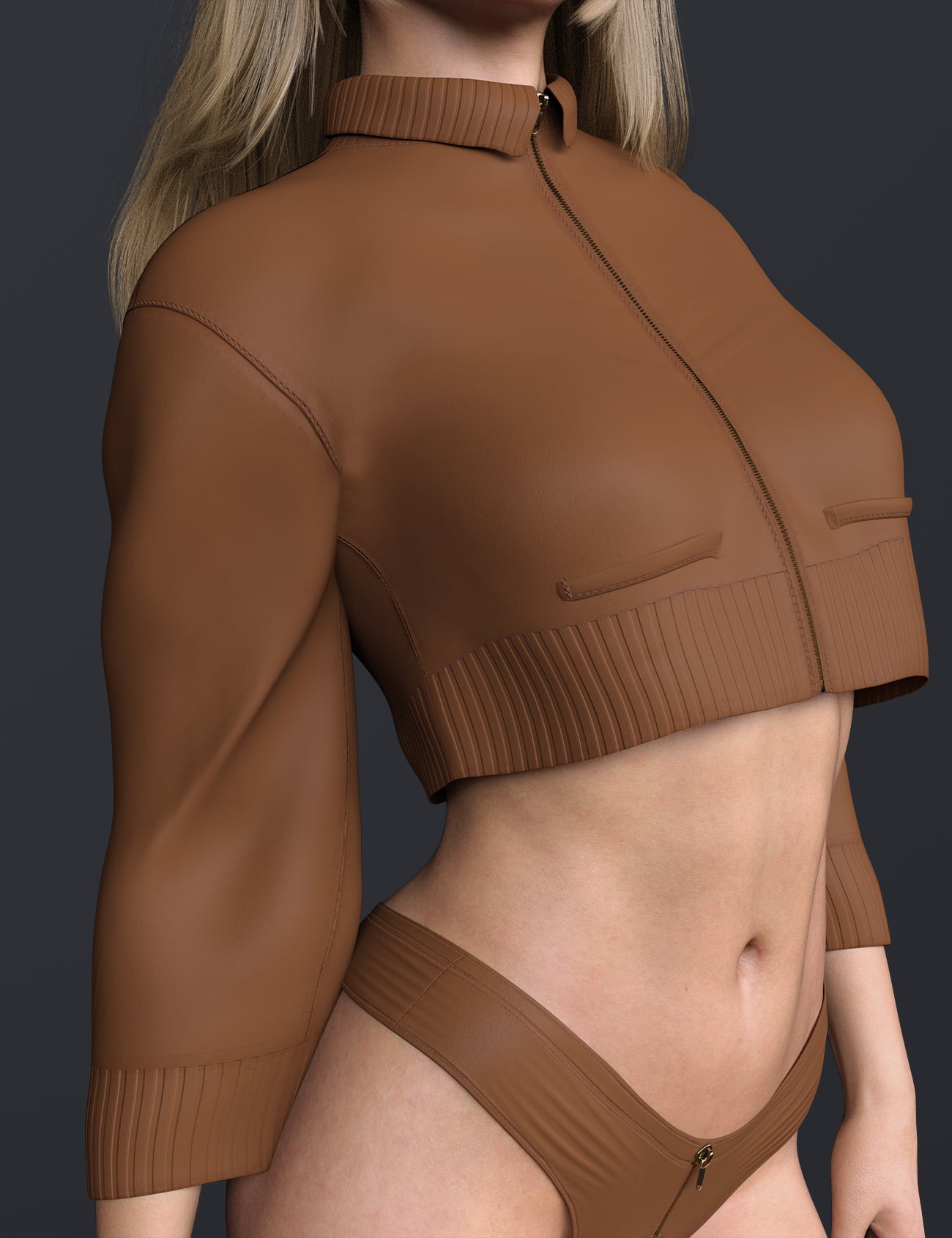 X-Fashion Silent Power Jacket Outfit for Genesis 9 and 8 Female by: xtrart-3d, 3D Models by Daz 3D