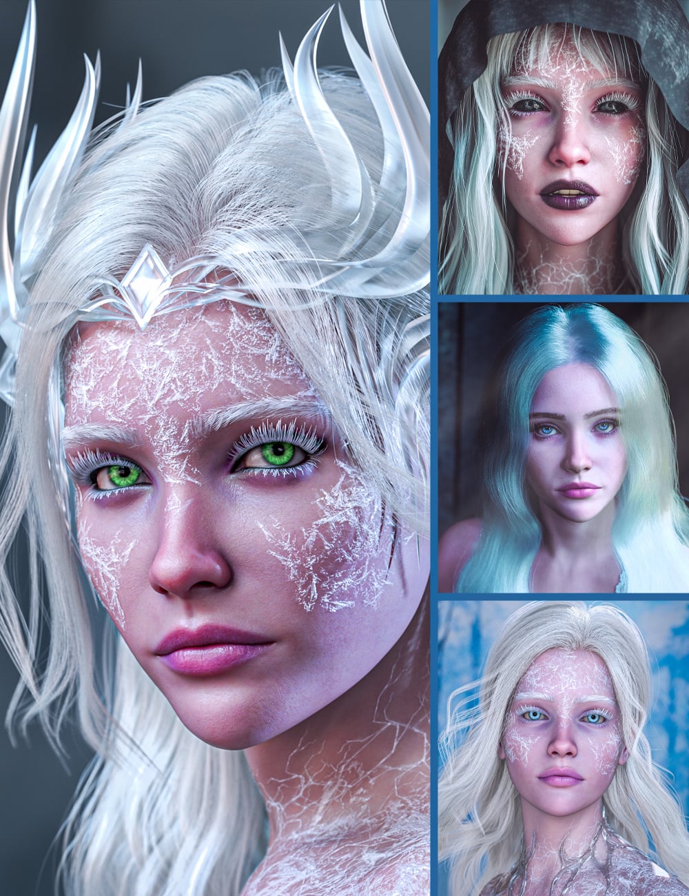 CJ Frostborne 8K HD And HDRi Lights for Genesis 9 by: Colm Jackson, 3D Models by Daz 3D