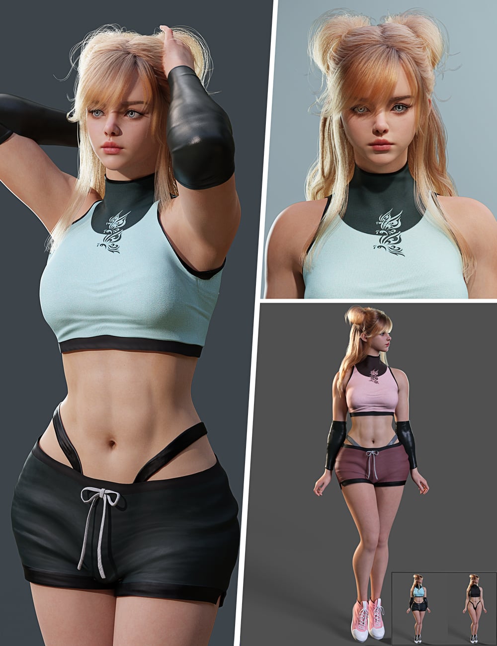 MB Juillet for Genesis 9 Bundle by: Magic Brush, 3D Models by Daz 3D
