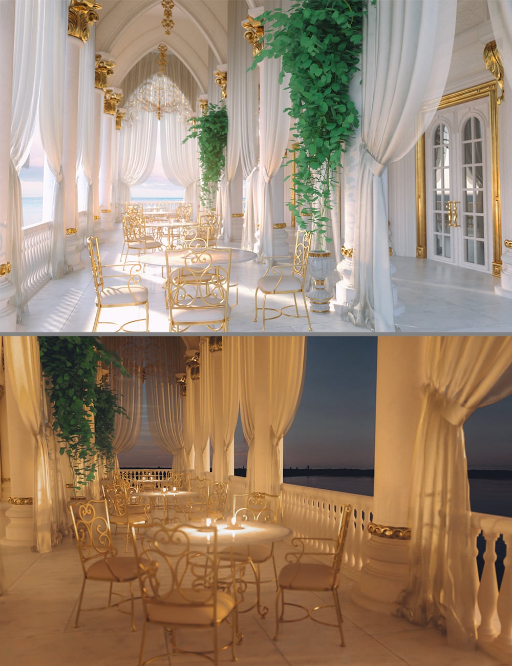 Polish Baroque Balcony by: Polish, 3D Models by Daz 3D