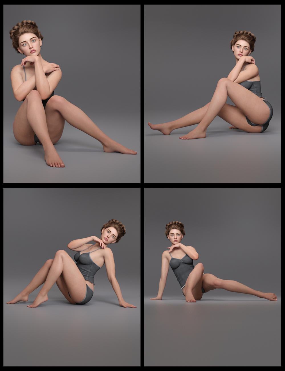 EG Lovely Poses 33 for Genesis 9 by: Ergou, 3D Models by Daz 3D