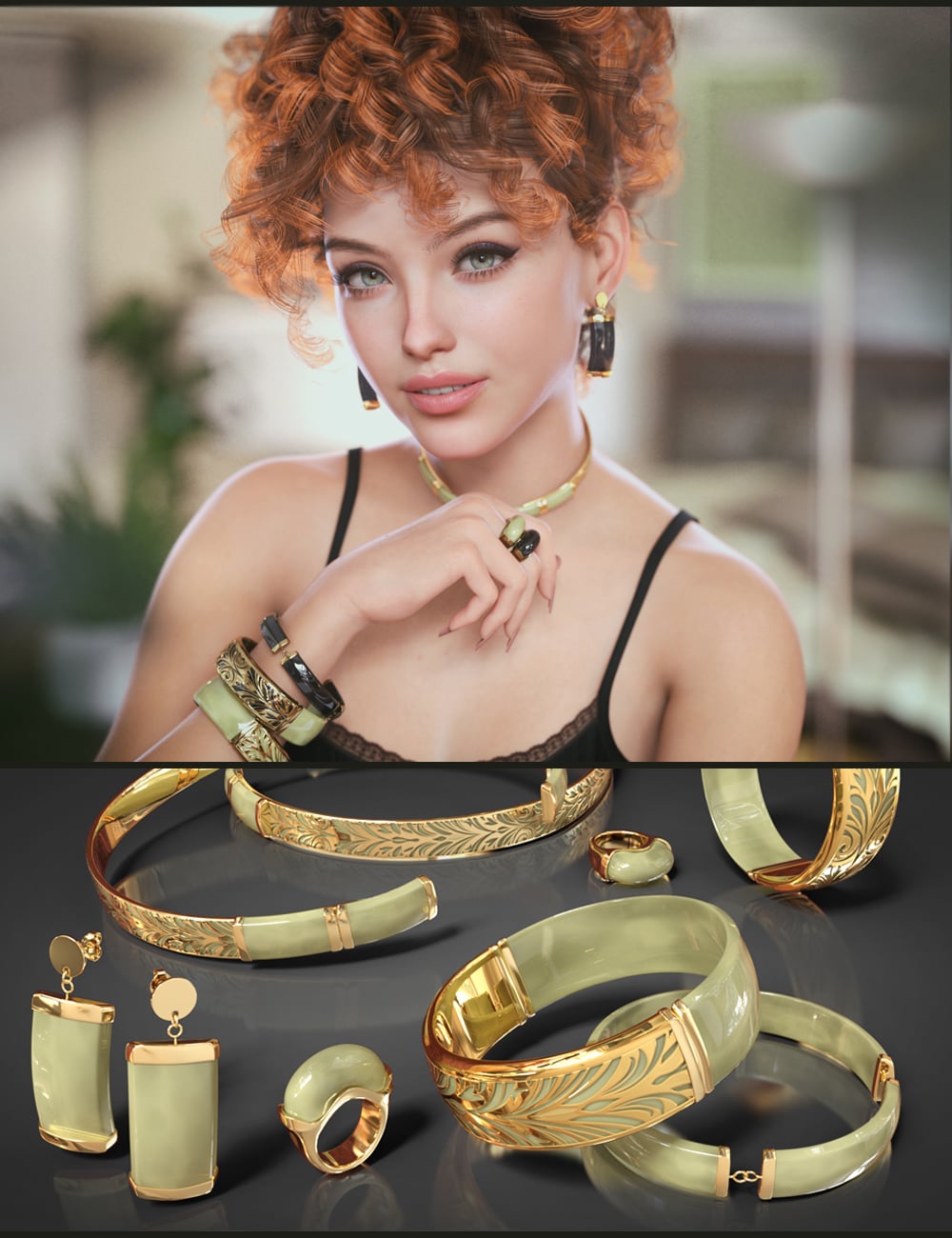 Addy Celia and VRV Celia Jewelry Bundle by: addyVRVirtuosos, 3D Models by Daz 3D
