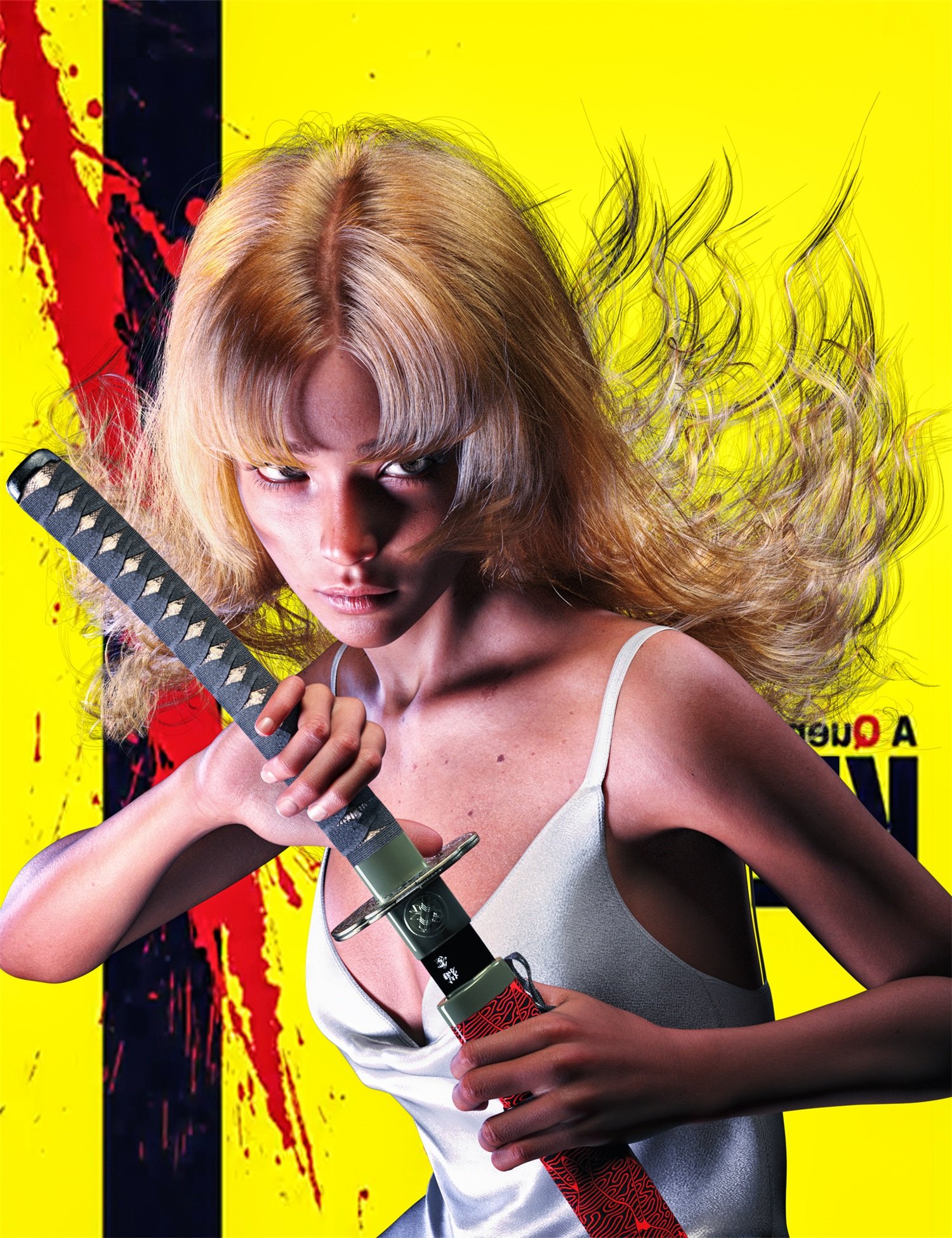 dForce Strand-Based FE Long Wave Hair for Genesis 9, 8, and 8.1