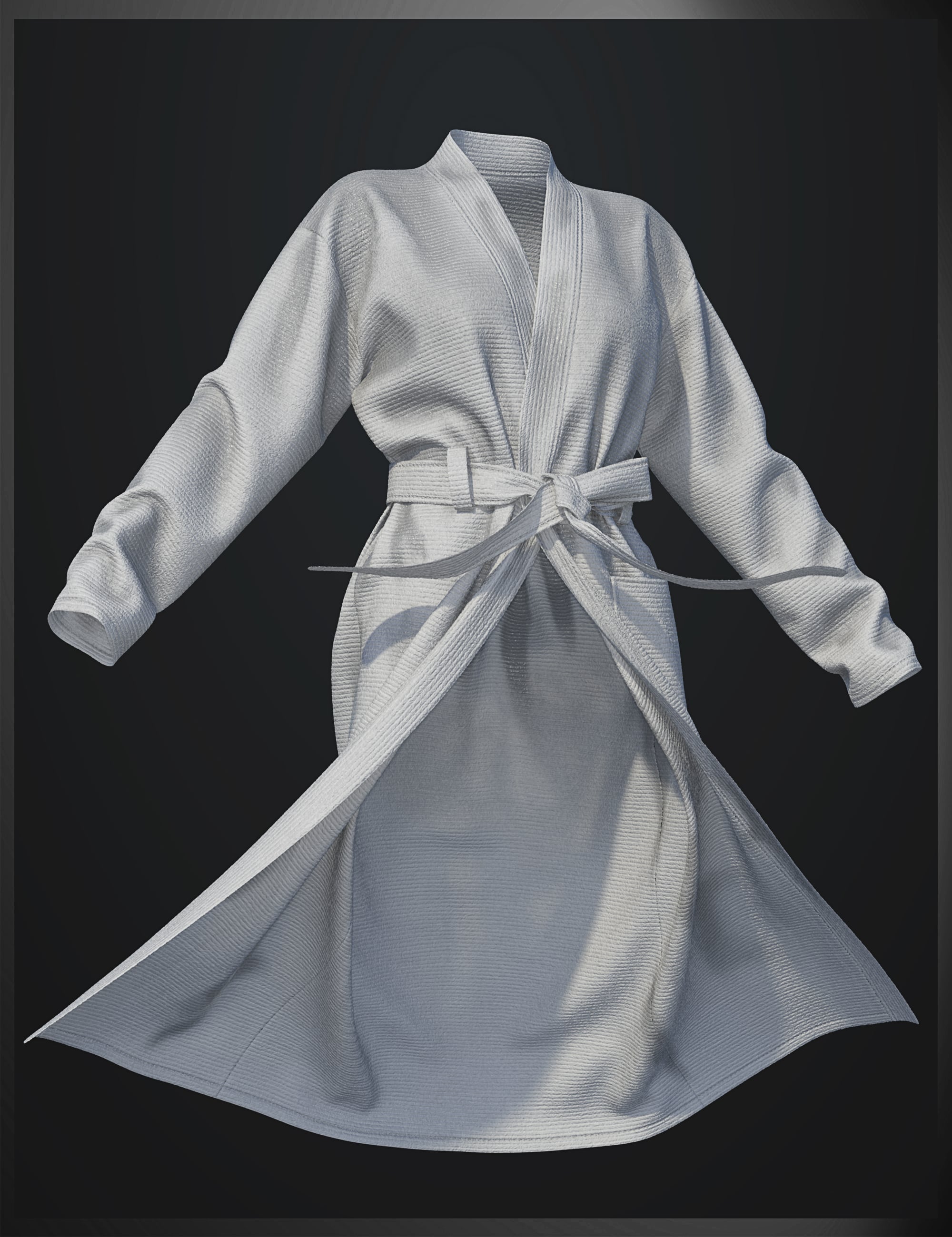 dForce SU Bathrobe for Genesis 9 by: Sue Yee, 3D Models by Daz 3D