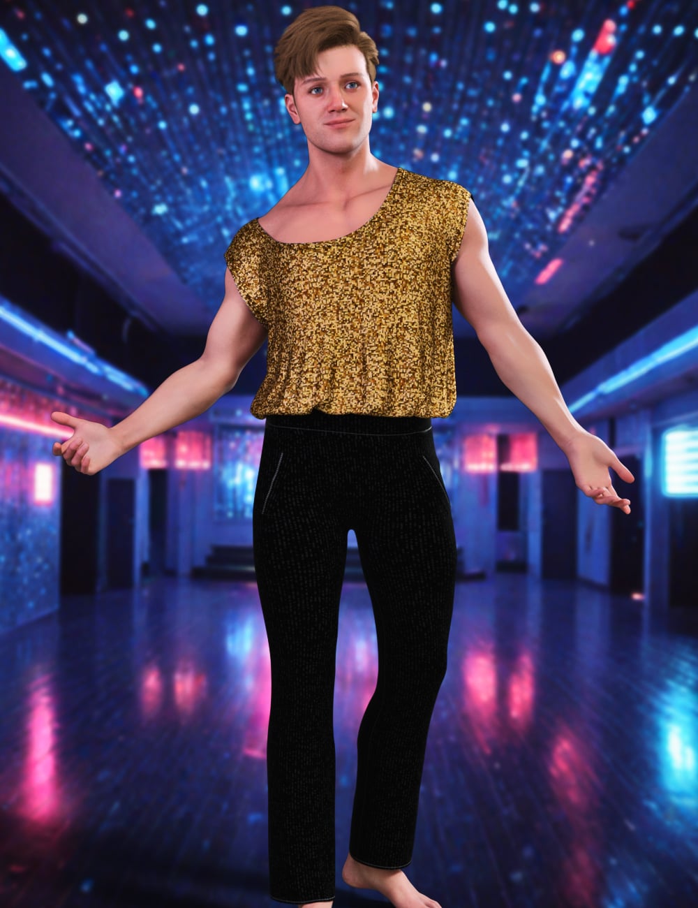 JMR dForce Aleck Party Outfit for Genesis 9 and 8 Male by: JaMaRe, 3D Models by Daz 3D
