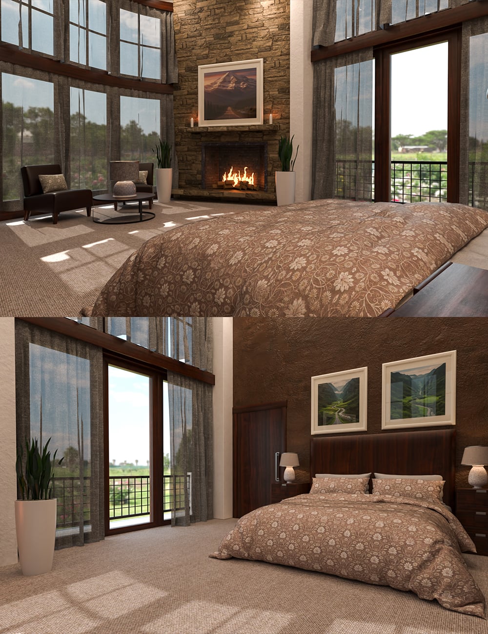 Panorama Curve Room by: bituka3d, 3D Models by Daz 3D