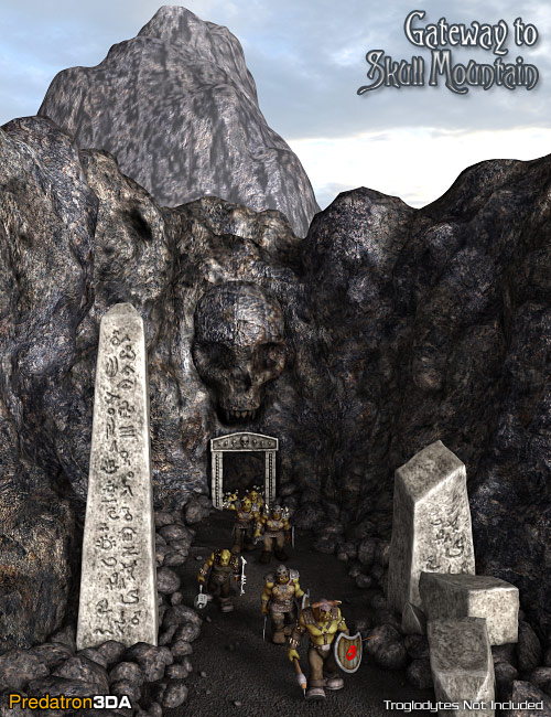 Gateway to Skull Mountain by: Predatron, 3D Models by Daz 3D