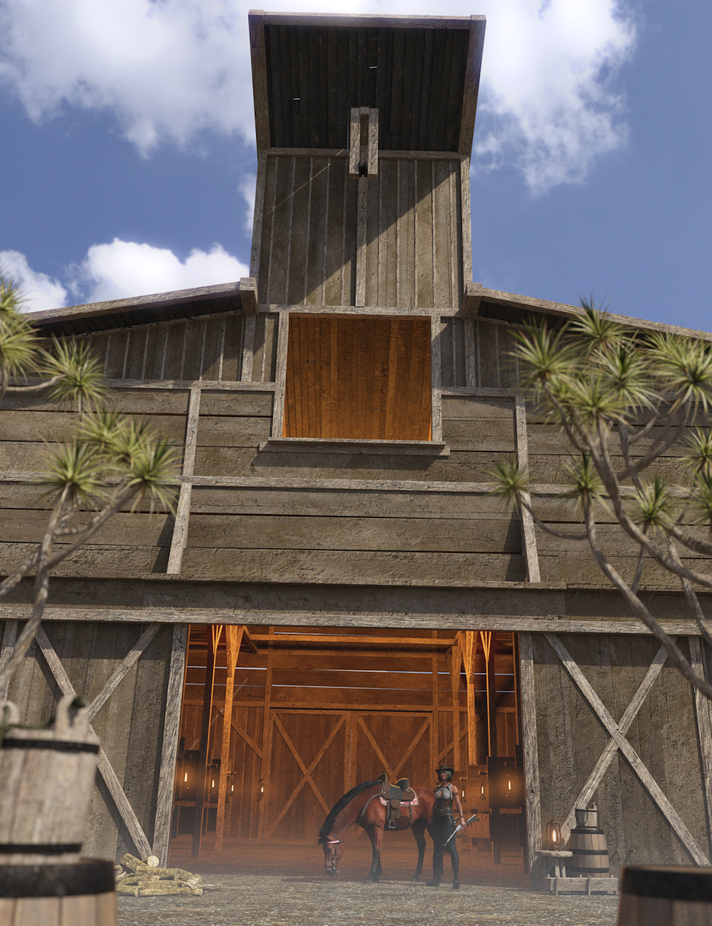 Wild West Workshops 1 by: Enterables, 3D Models by Daz 3D