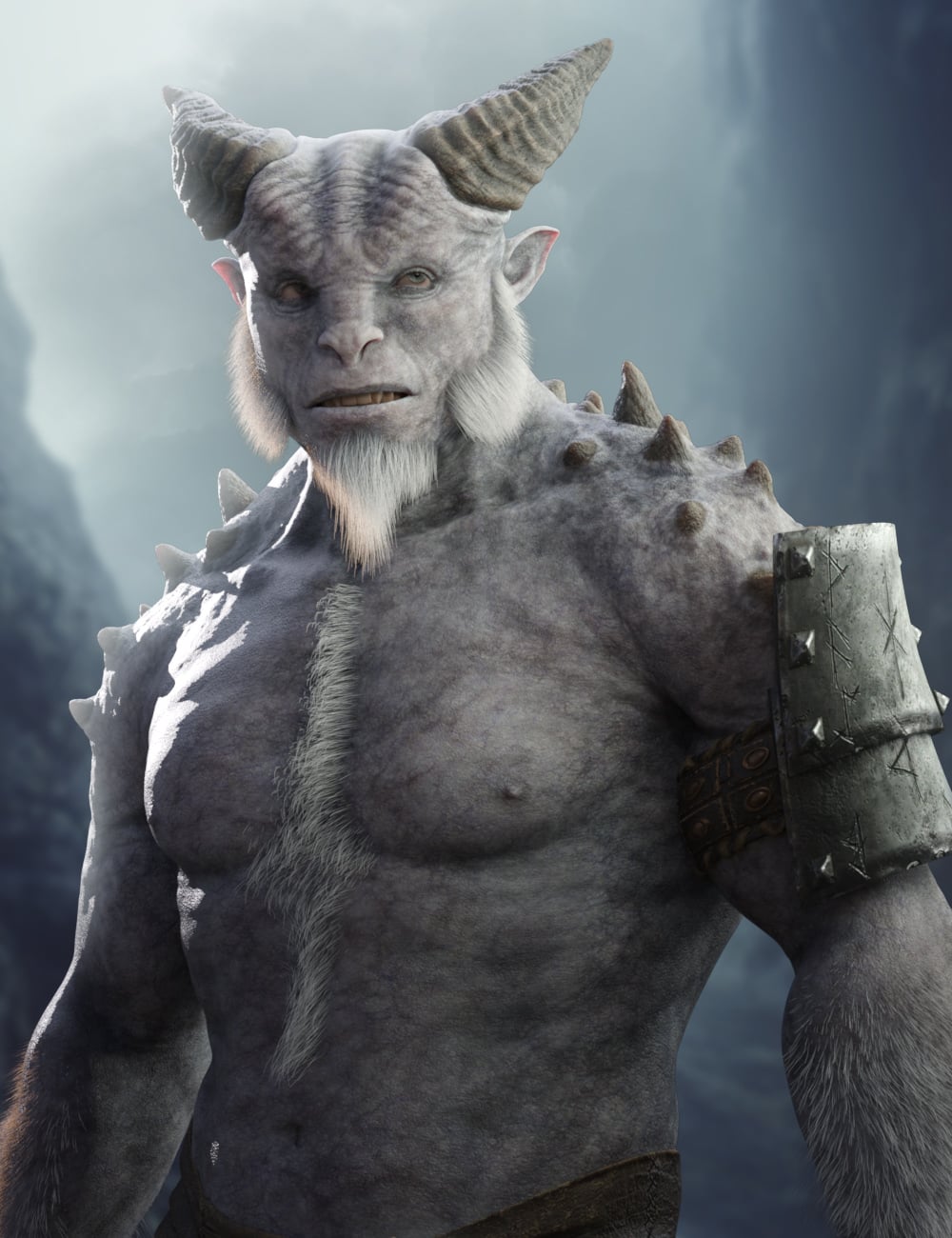 Hrymfell Ice Giant for Genesis 9 by: RawArt, 3D Models by Daz 3D