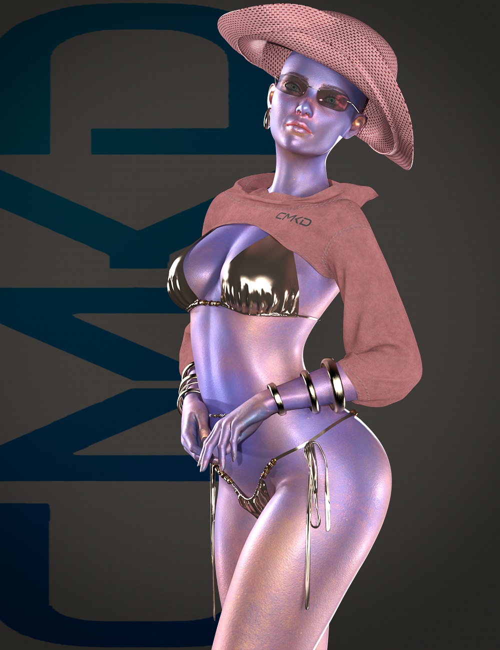 CMKD Winters Sun Outfit for Genesis 9 by: klayman, 3D Models by Daz 3D