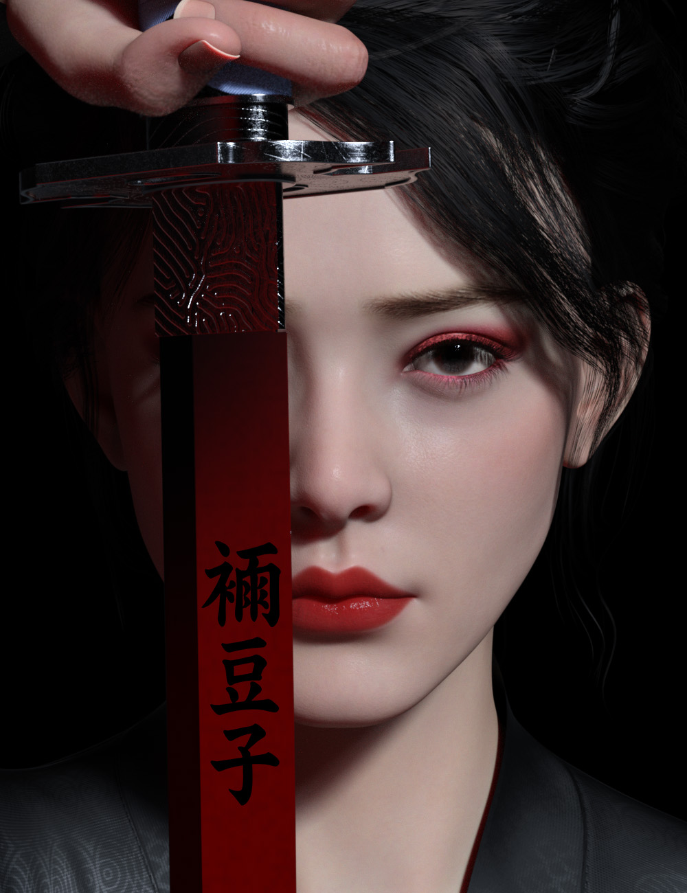 PA Nezuko HD for Genesis 9 Feminine by: Paragon, 3D Models by Daz 3D
