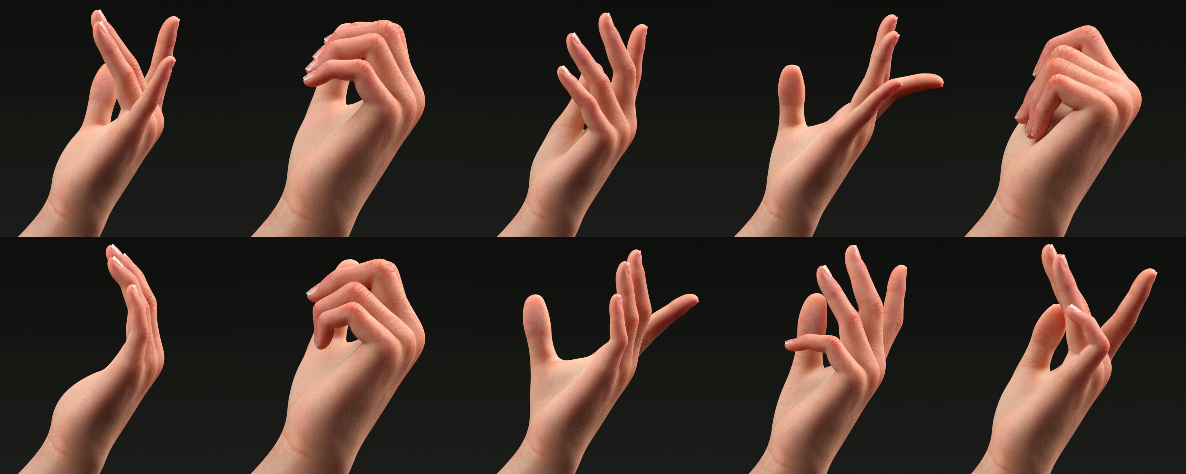 101 Hands Of Grace Poses for Genesis 9 | Daz 3D