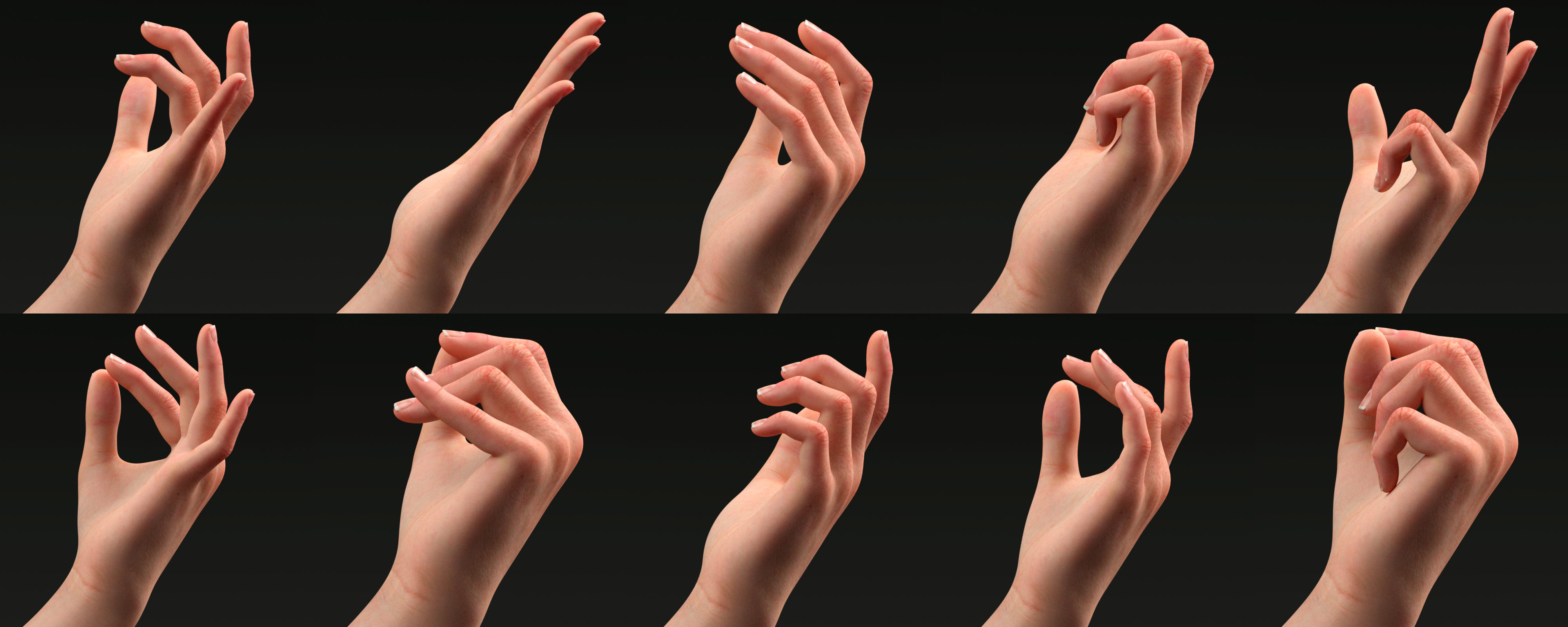 101 Hands Of Grace Poses for Genesis 9 | Daz 3D