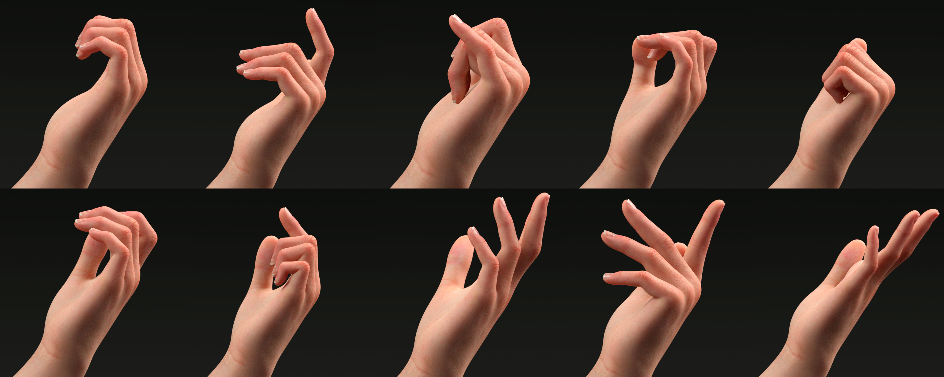101 Hands Of Grace Poses for Genesis 9 | Daz 3D