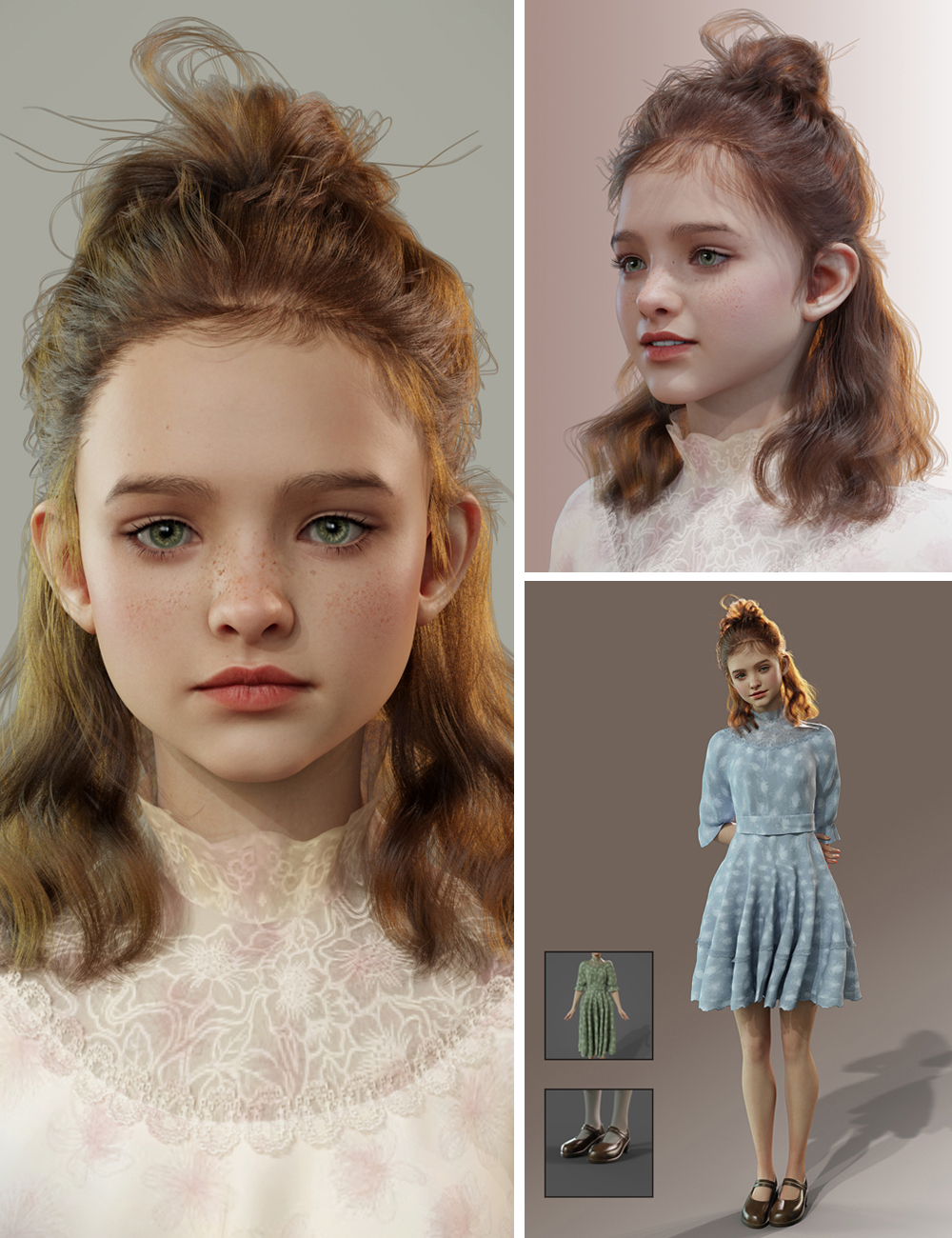 MB Sereina for Genesis 9 Bundle by: Magic Brush, 3D Models by Daz 3D