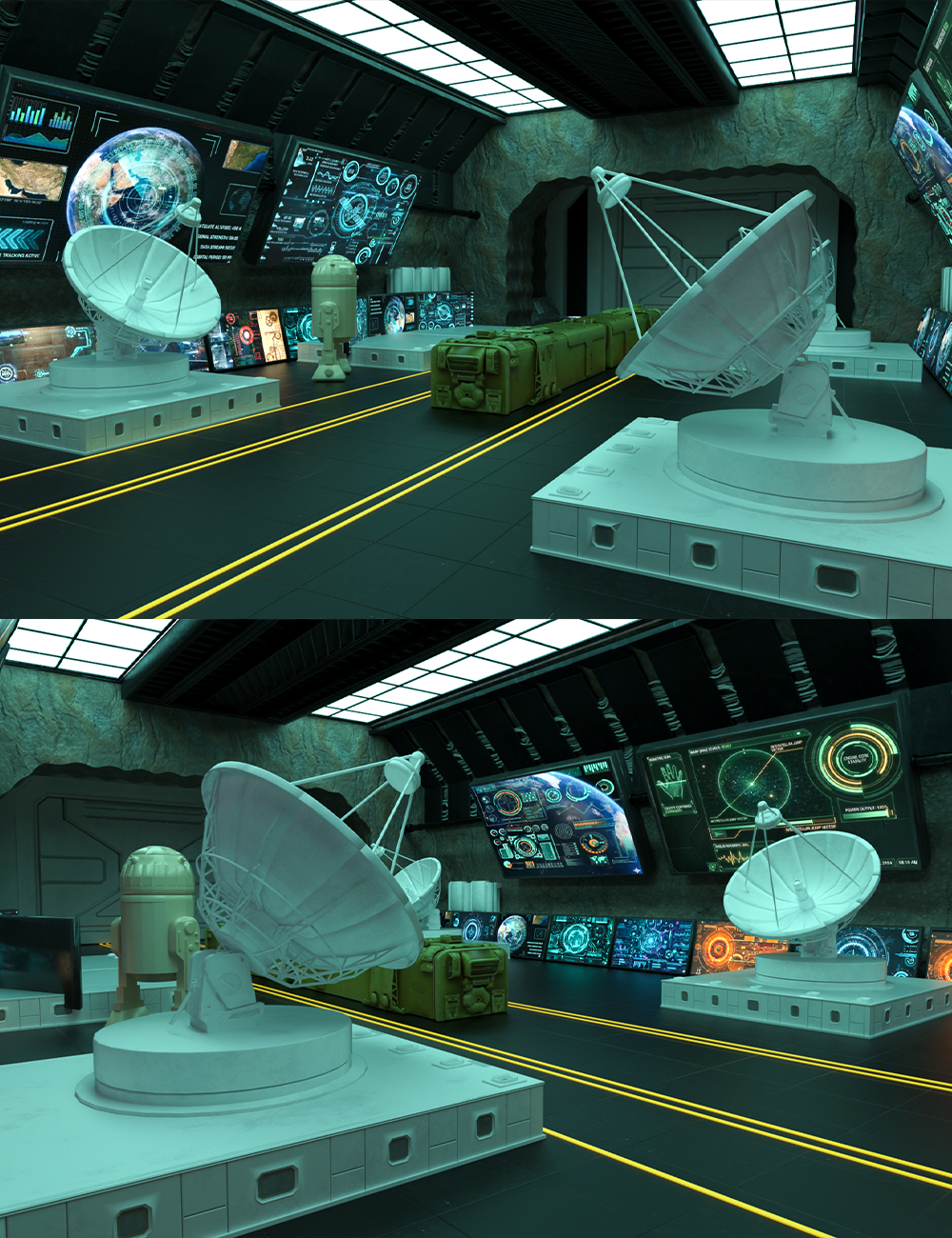 Asteroid Command Hub by: clacydarch, 3D Models by Daz 3D