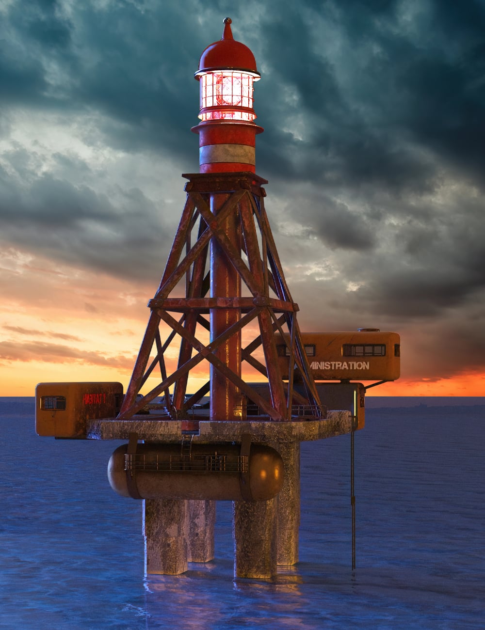 Lighthouse Construction Kit by: Cybertenko, 3D Models by Daz 3D