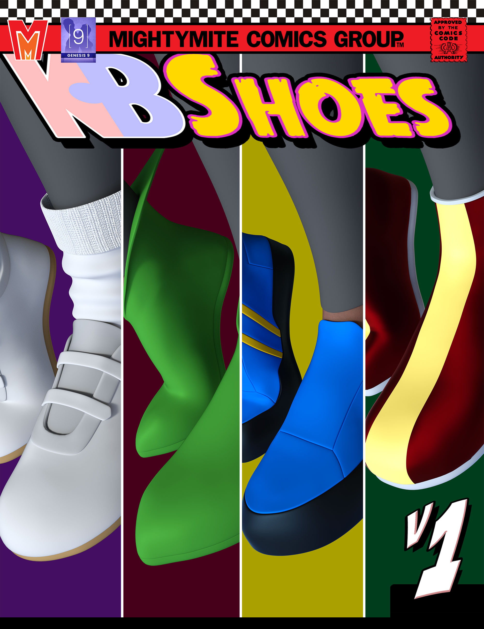 Shoes v001 MMKBGenesis 9 by: MightyMite, 3D Models by Daz 3D
