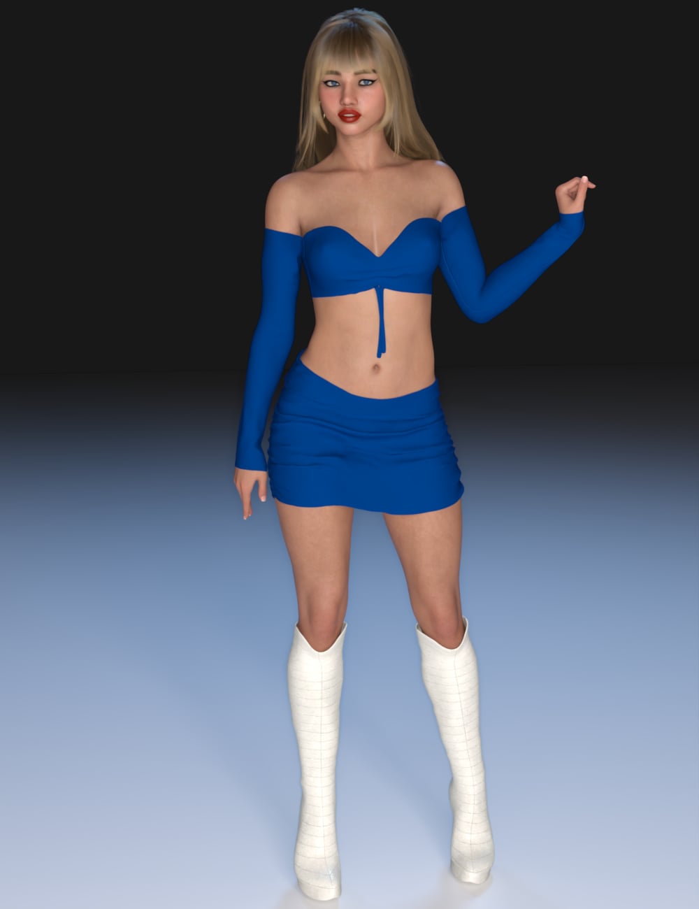 FG dForce Fancy Girl Outfit for Genesis 9 Feminine by: IronmanFugazi1968, 3D Models by Daz 3D