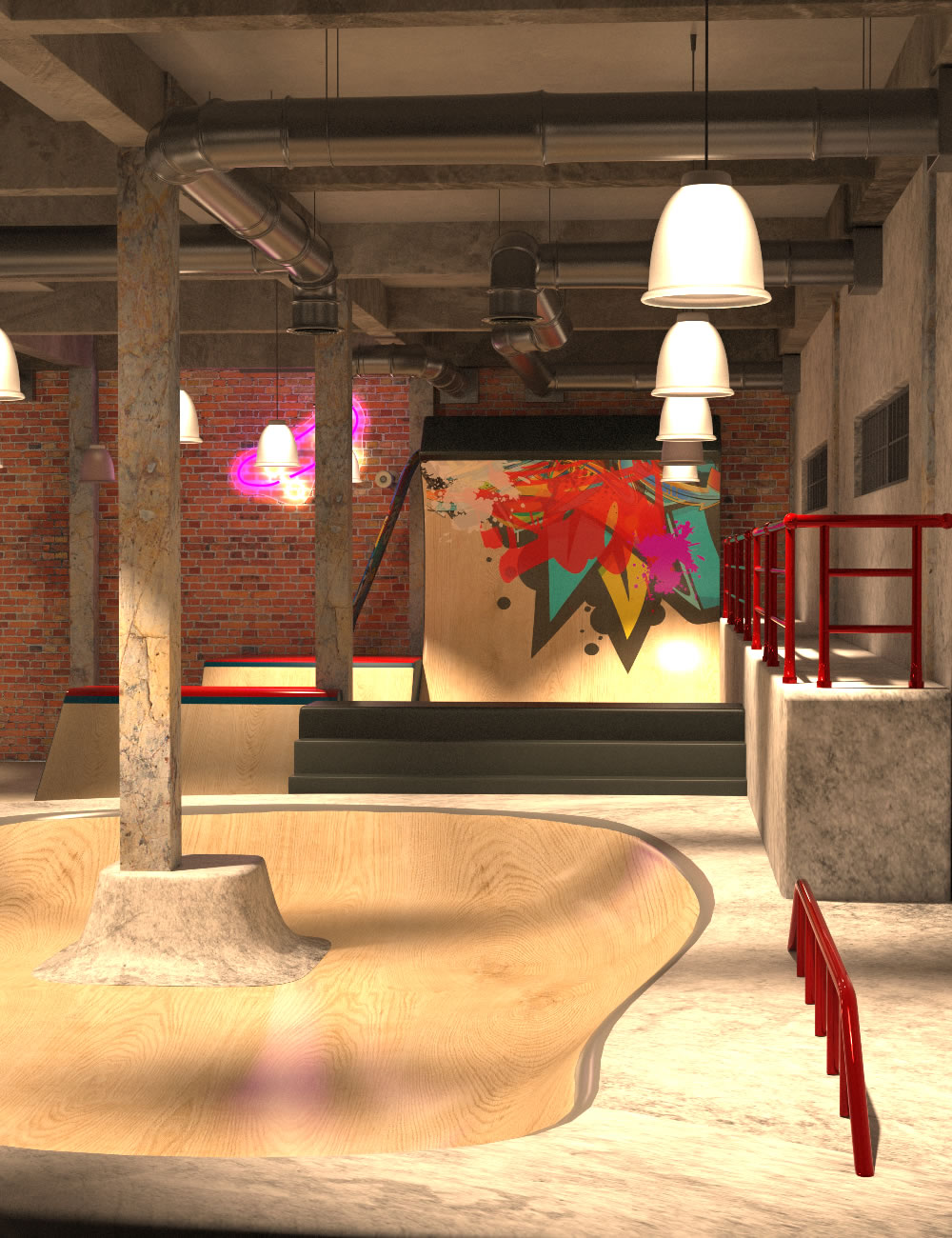 Hub Park Skate by: SilvaAnt3d, 3D Models by Daz 3D