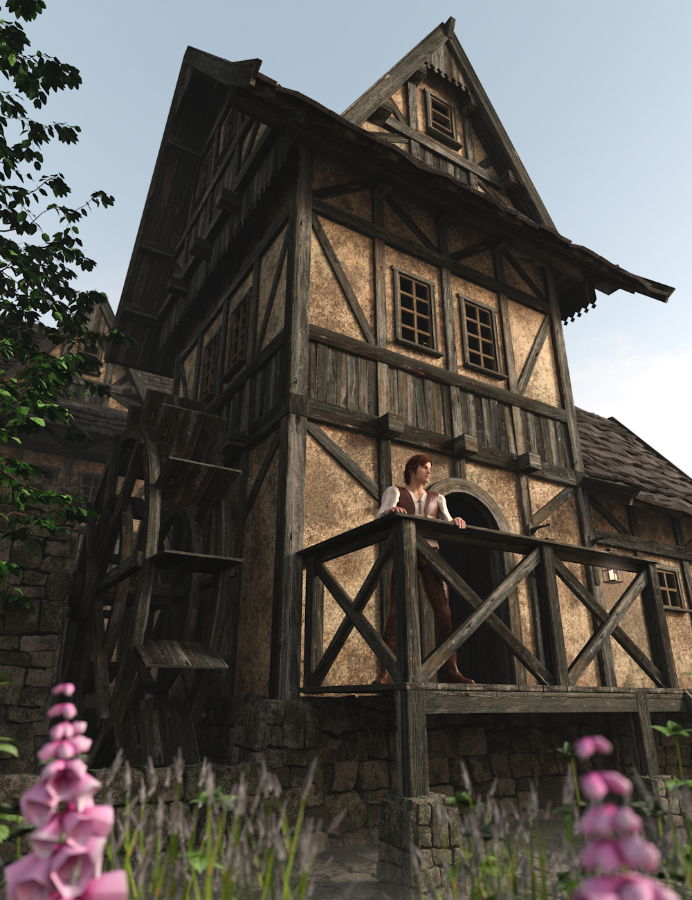 Medieval Millhouses 1 by: Enterables, 3D Models by Daz 3D