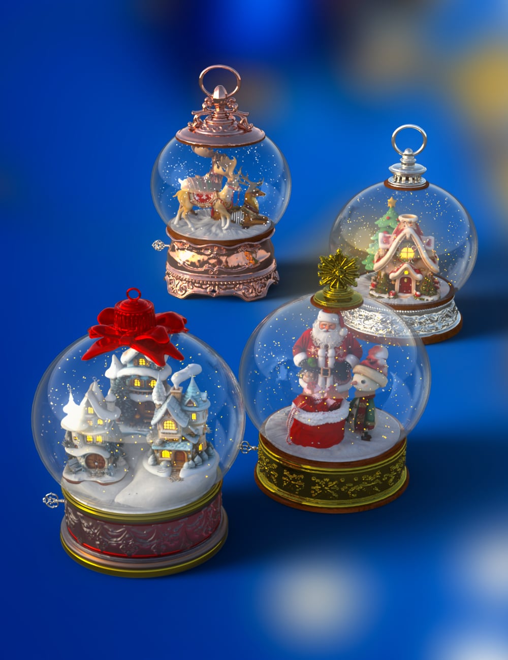 Snow Globes 2025 by: Digitallab3D, 3D Models by Daz 3D