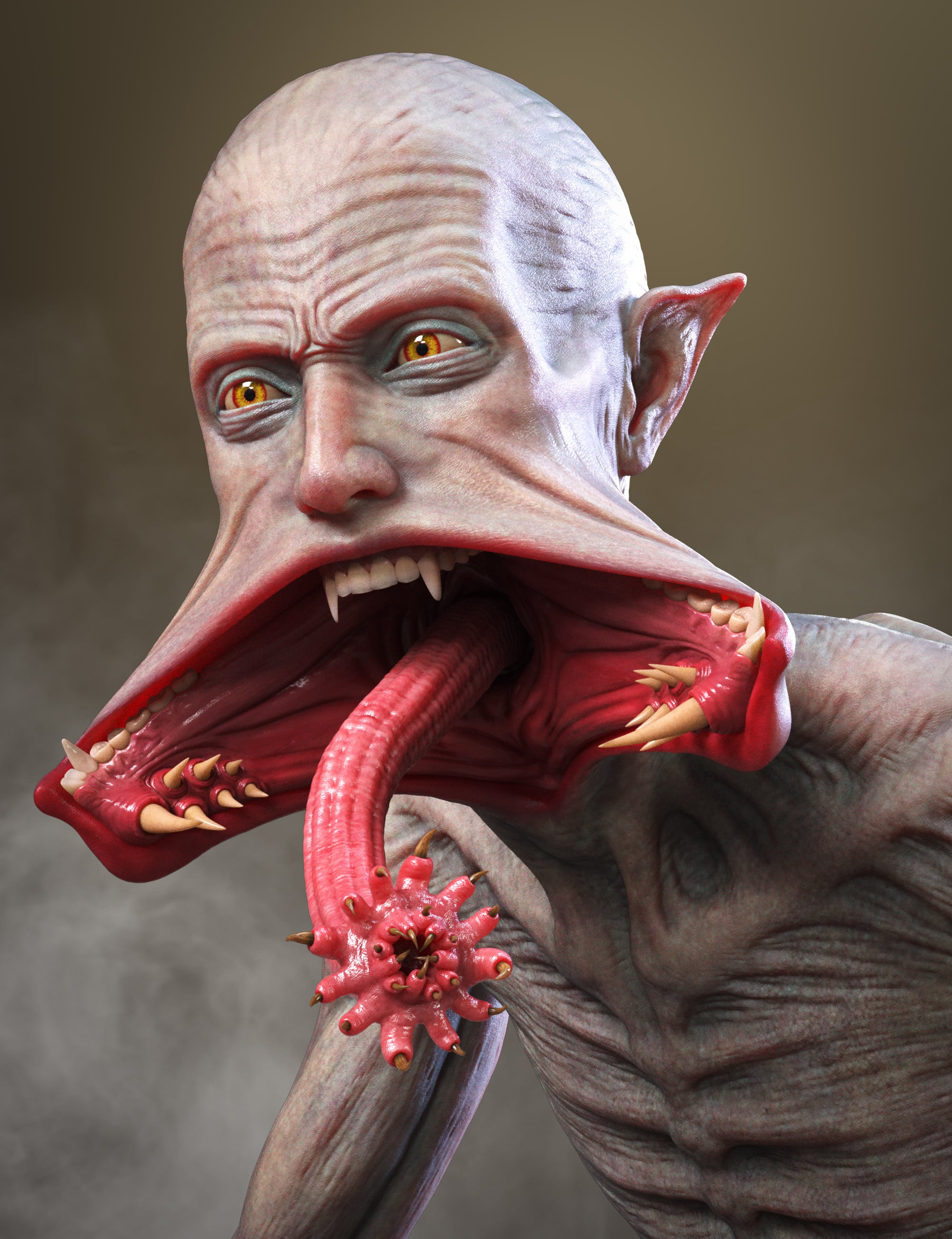Mutant Vampire HD for Genesis 9 by: JoLab1985, 3D Models by Daz 3D