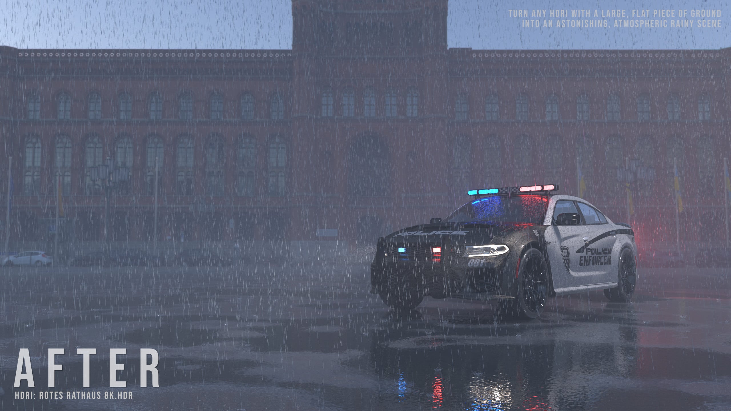 Real Rain Volume, Puddles & Splashes for HDRIs | Daz 3D