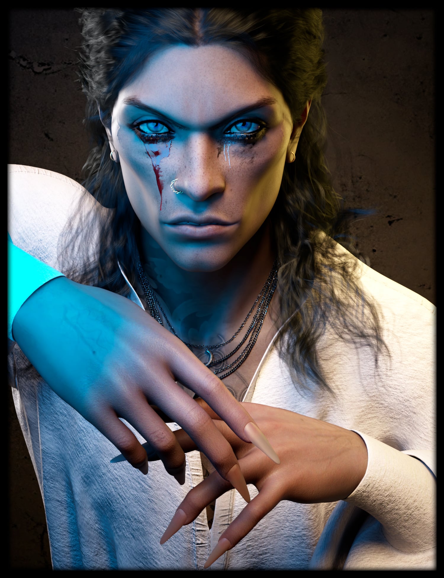 ND Devlath The Vampire for Genesis 9 by: Nathy Design, 3D Models by Daz 3D
