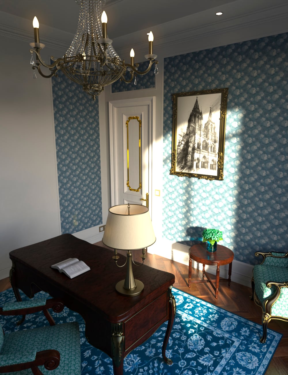 Cozy French Studio | Daz 3D