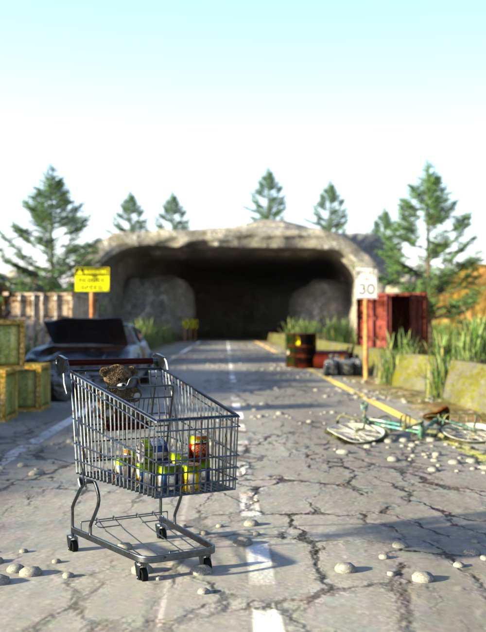 AP Post-Apocalyptic Modular Environment Prop Set by: AcharyaPolina, 3D Models by Daz 3D