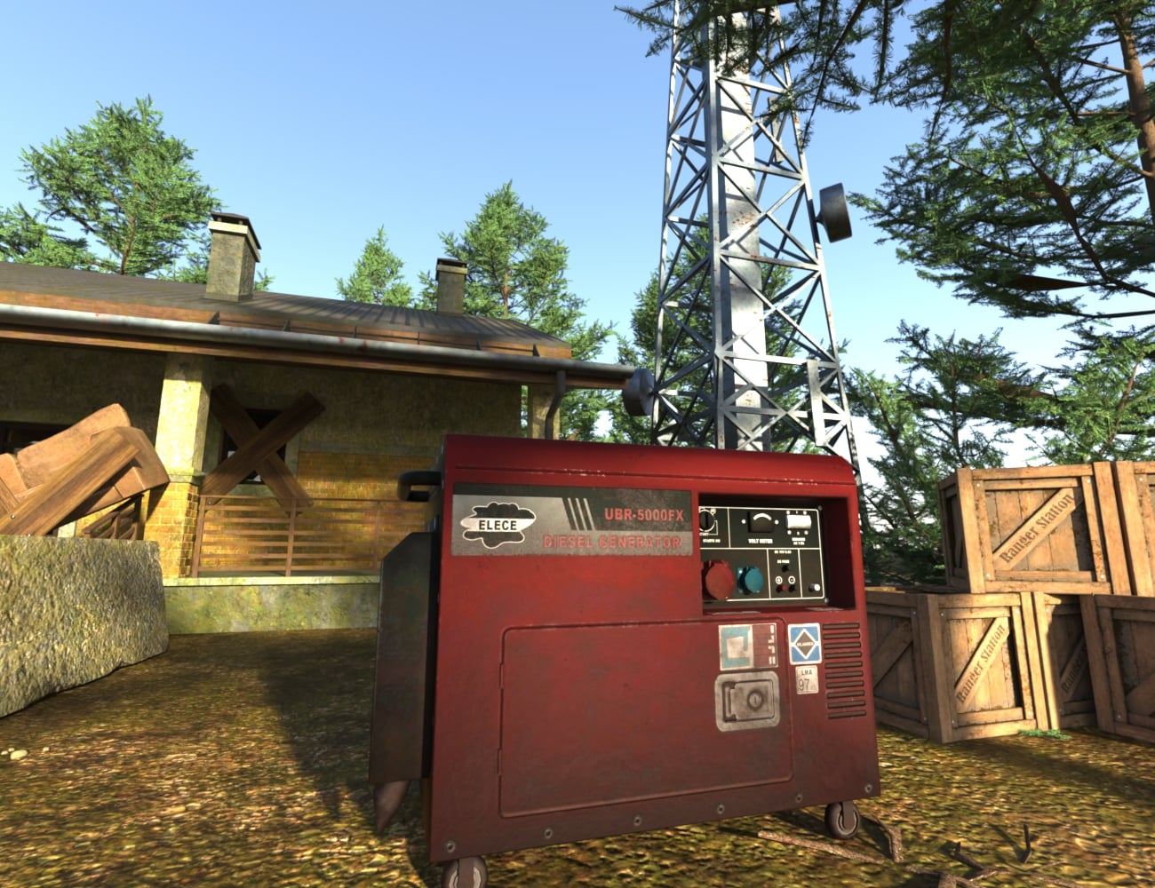 AP Post-Apocalyptic Park Ranger Office | Daz 3D